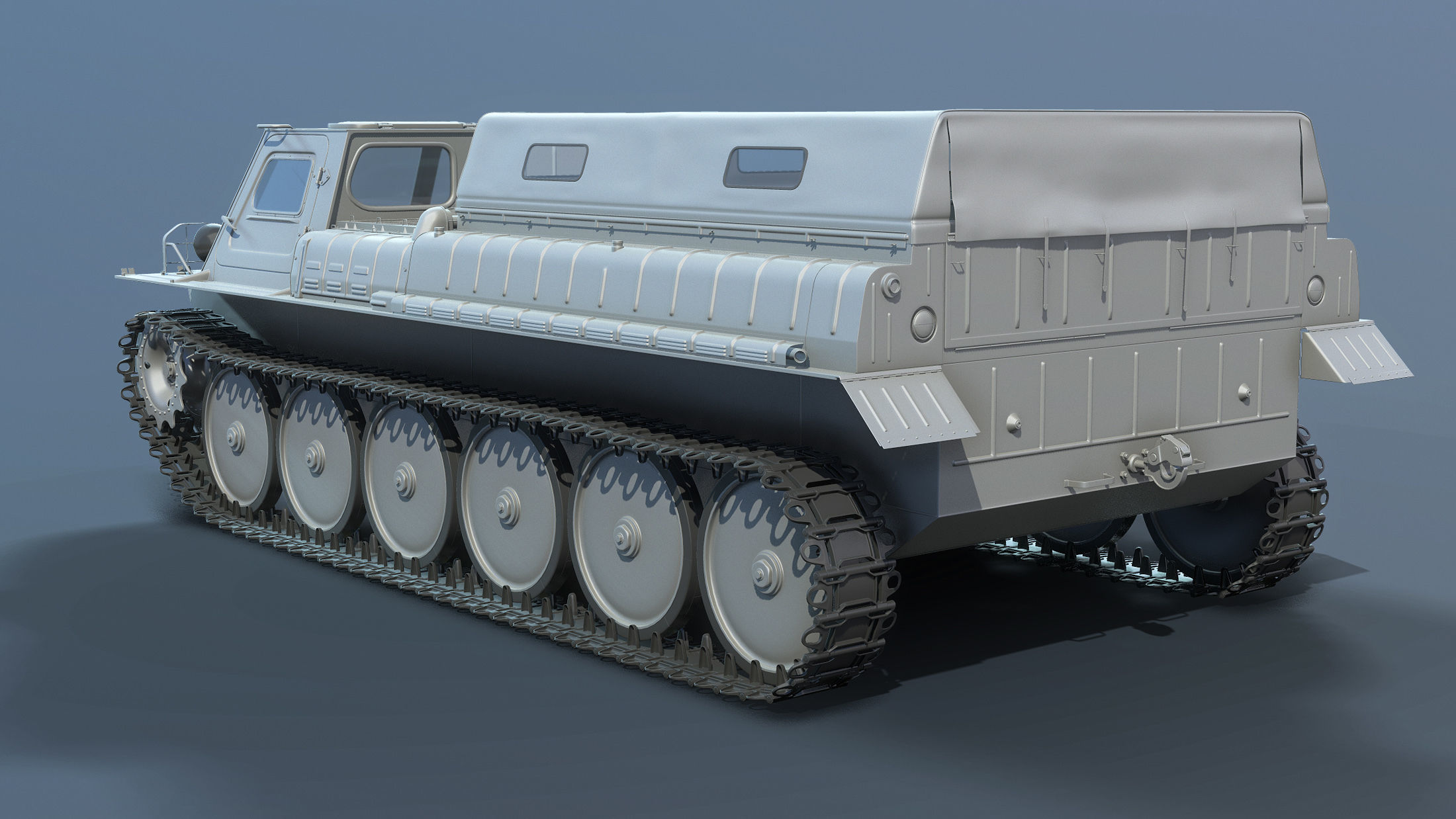 GT-SM Tracked Transporter 3D model_2