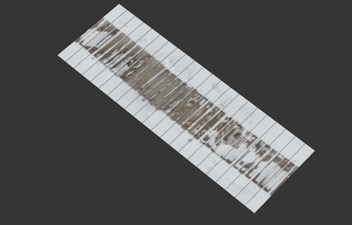 Ultra realistic Snow wooden trail 3D model_8