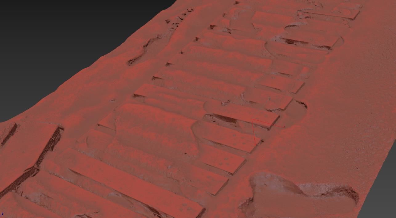 Ultra realistic Snow wooden trail 3D model_11