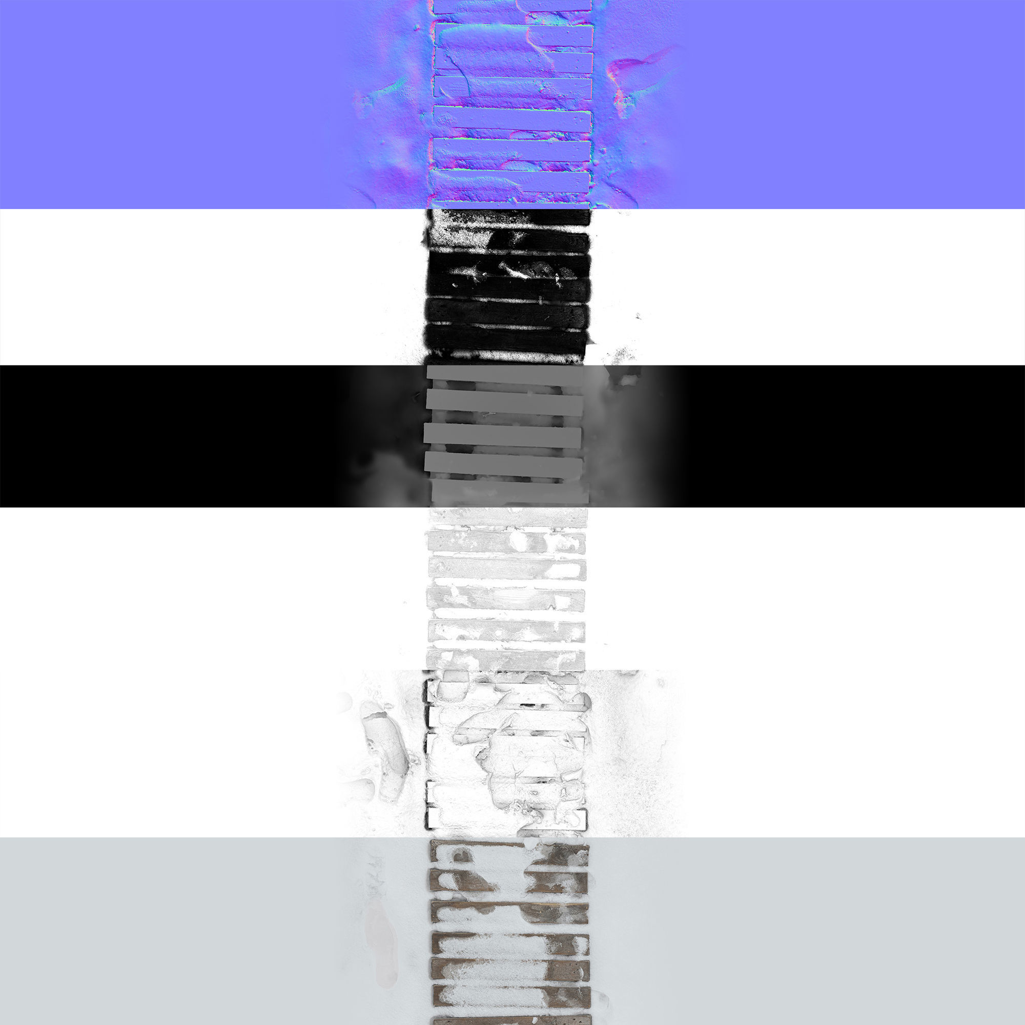 Ultra realistic Snow wooden trail 3D model_5