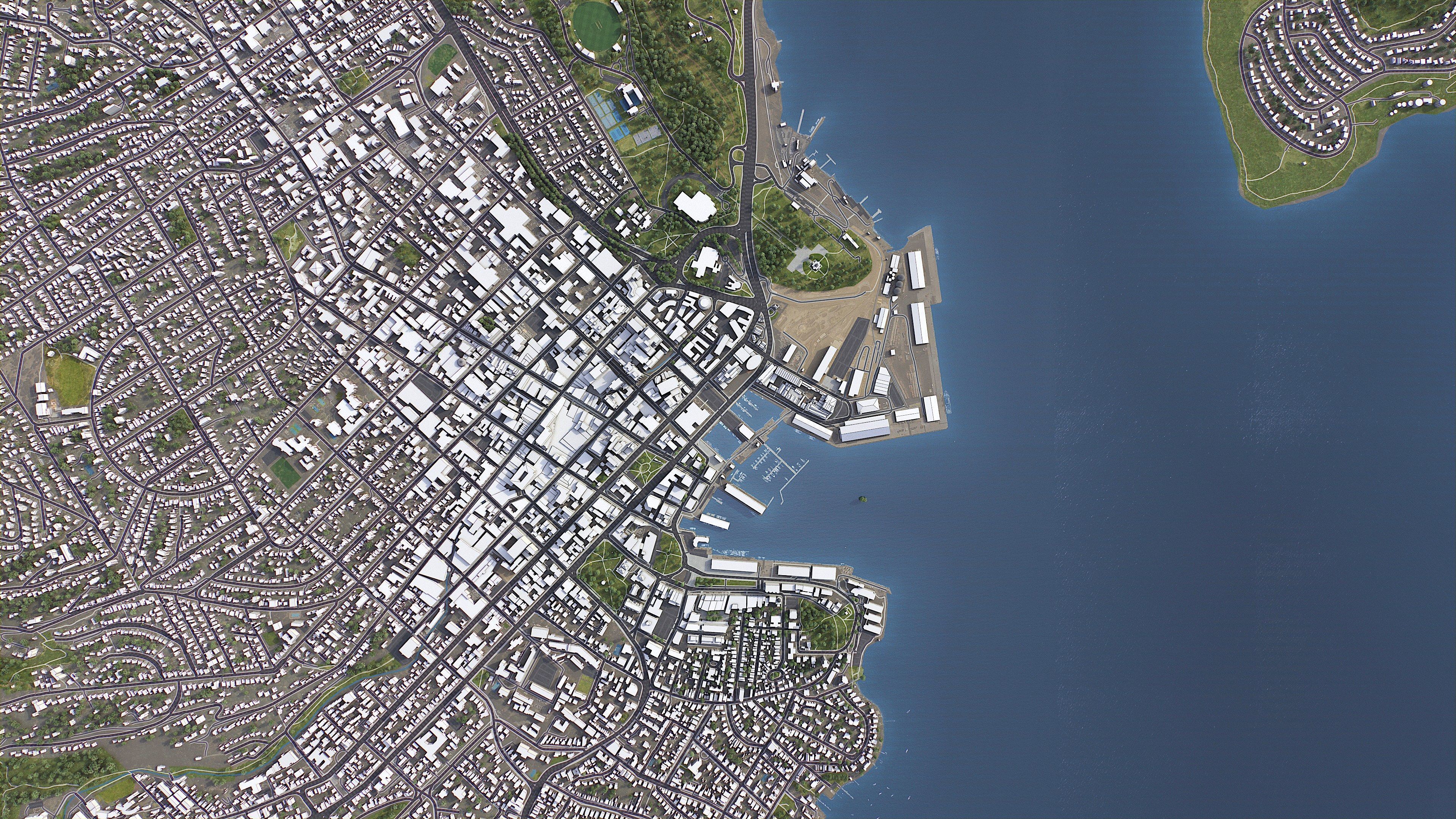 Hobart - 3D City Model Low-poly 3D model_5