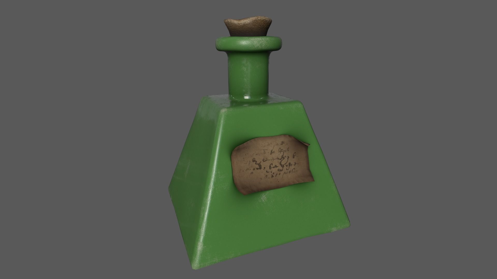Potion Vial 02 3D model_3