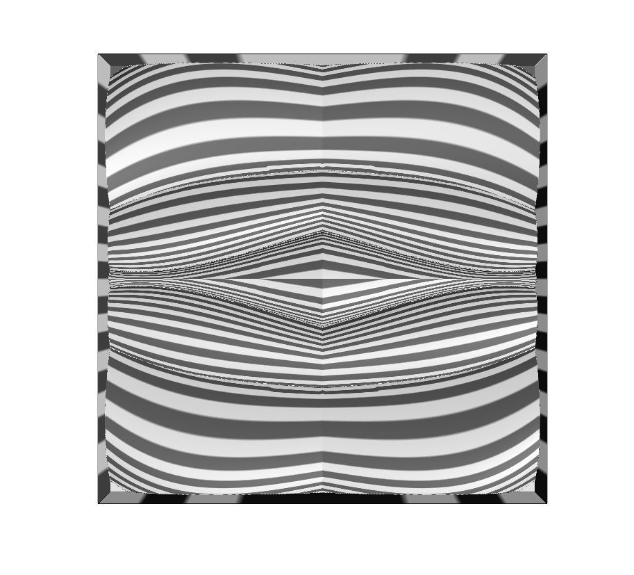 Abstract wave pattern relief 3d wall panel N02 3D print model_9