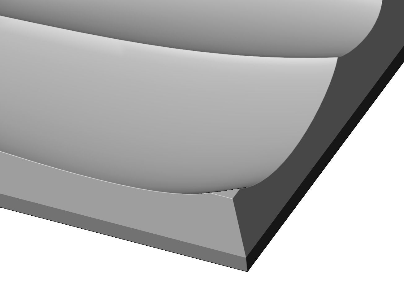 Abstract wave pattern relief 3d wall panel N02 3D print model_5