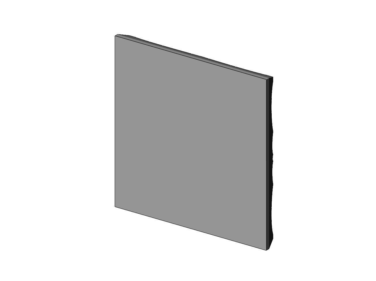 Abstract wave pattern relief 3d wall panel N02 3D print model_4