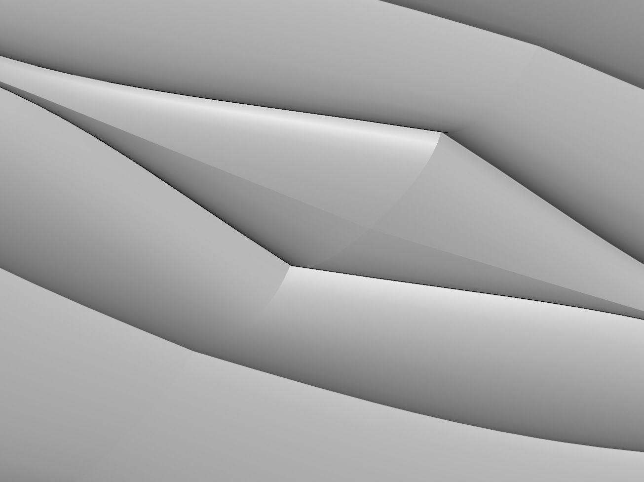 Abstract wave pattern relief 3d wall panel N02 3D print model_6