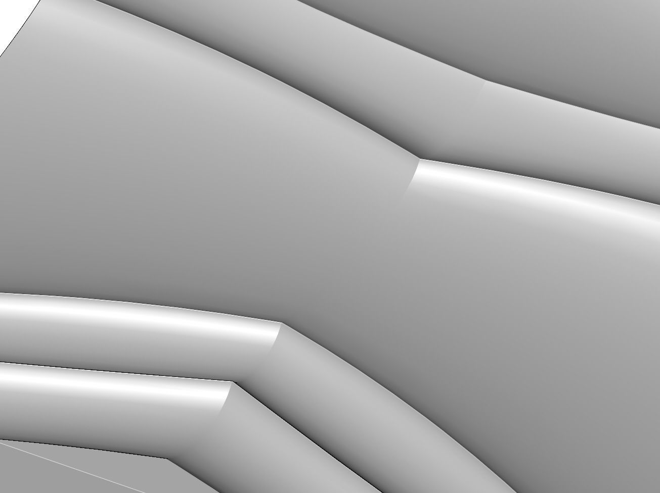 Abstract wave pattern relief 3d wall panel N03 3D print model_6