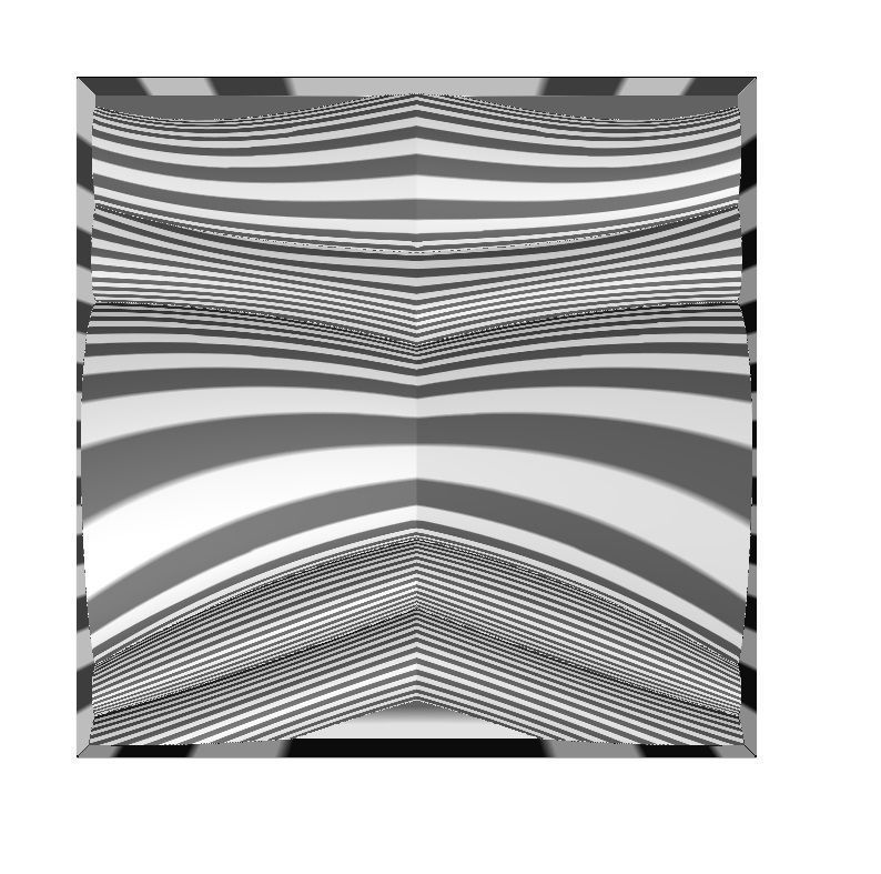 Abstract wave pattern relief 3d wall panel N03 3D print model_9