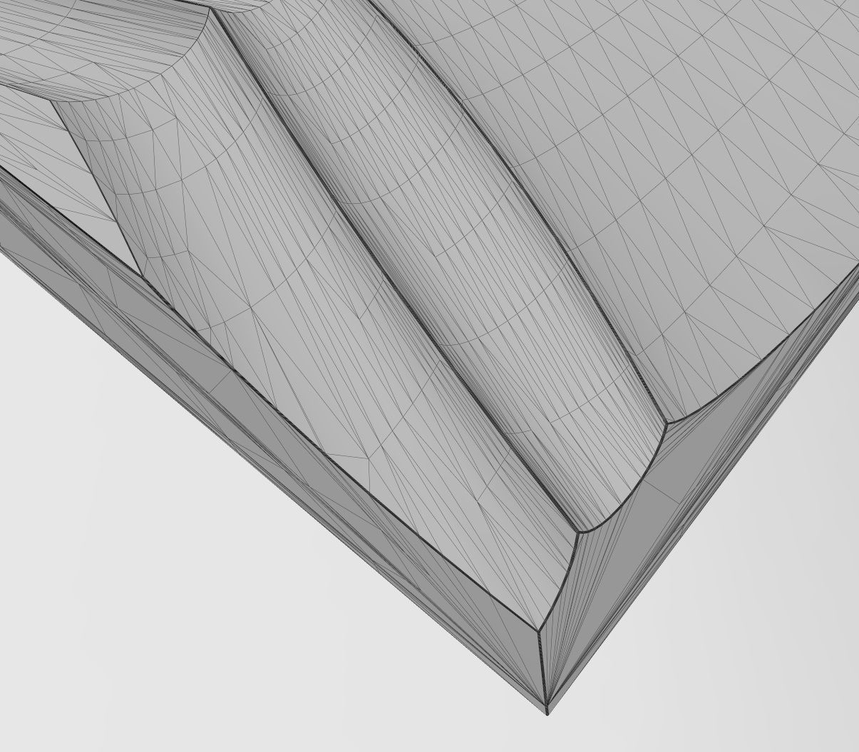 Abstract wave pattern relief 3d wall panel N03 3D print model_11