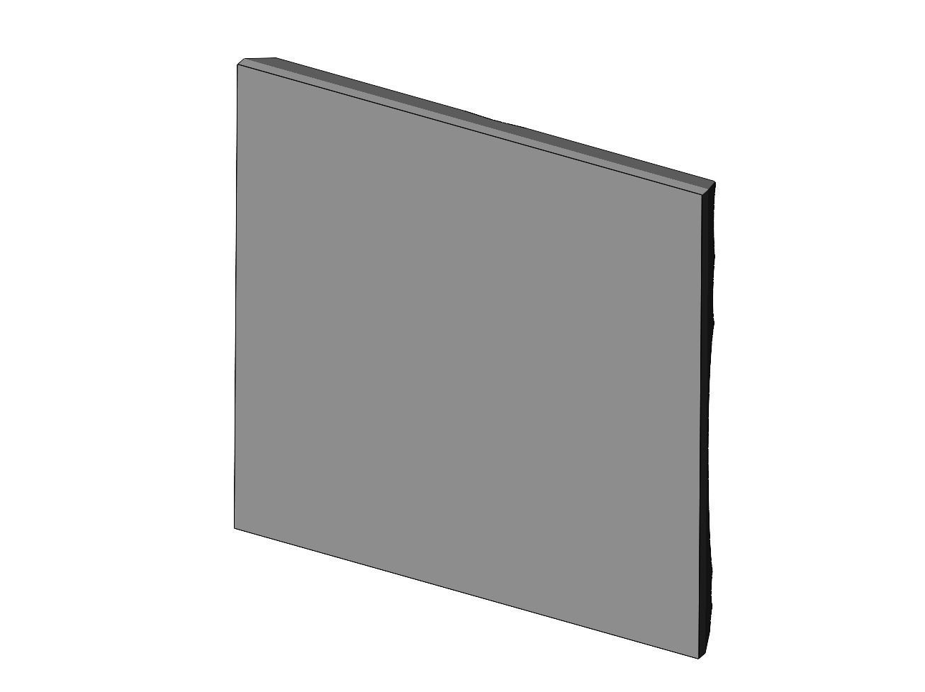 Abstract wave pattern relief 3d wall panel N03 3D print model_4