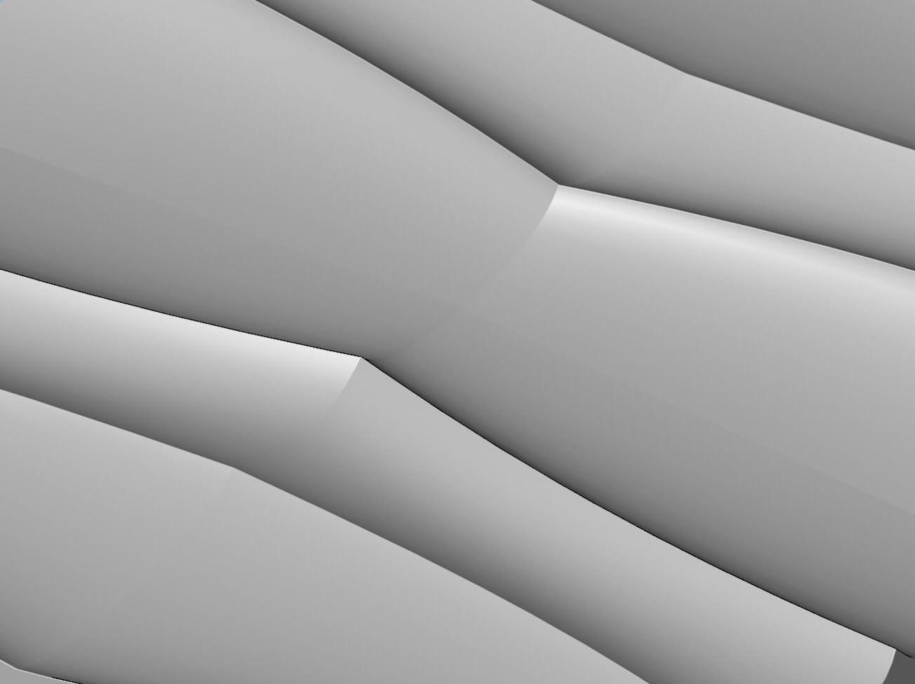 Abstract wave pattern relief 3d wall panel N04 3D print model_7