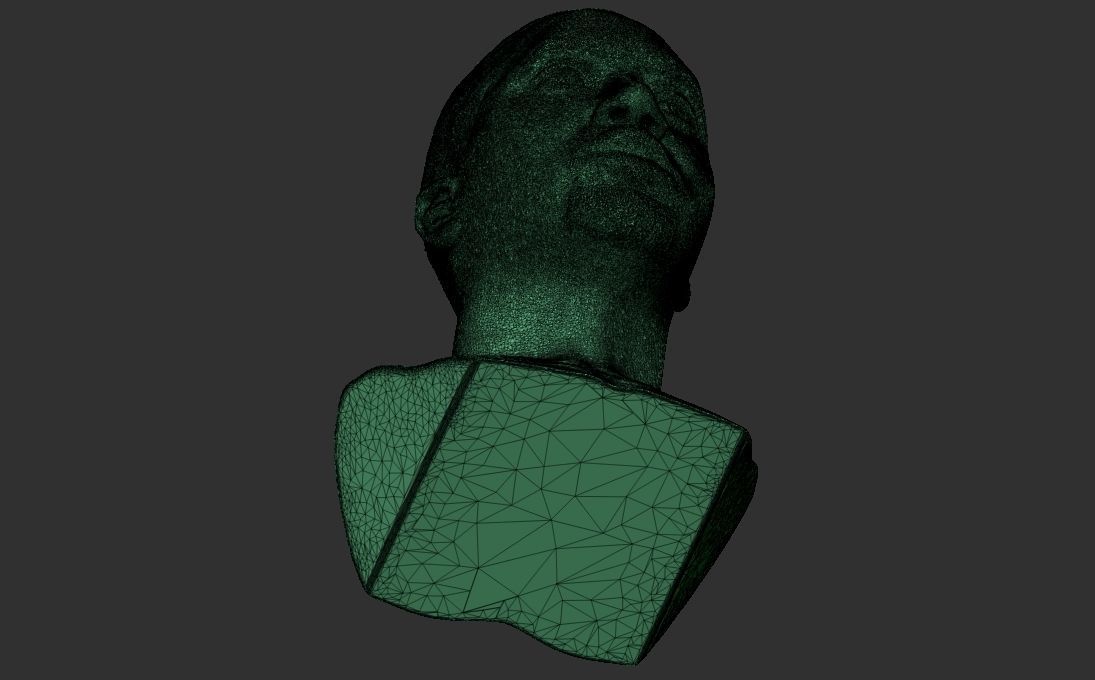 Nas bust 3D printing ready stl obj formats 3D print model_32