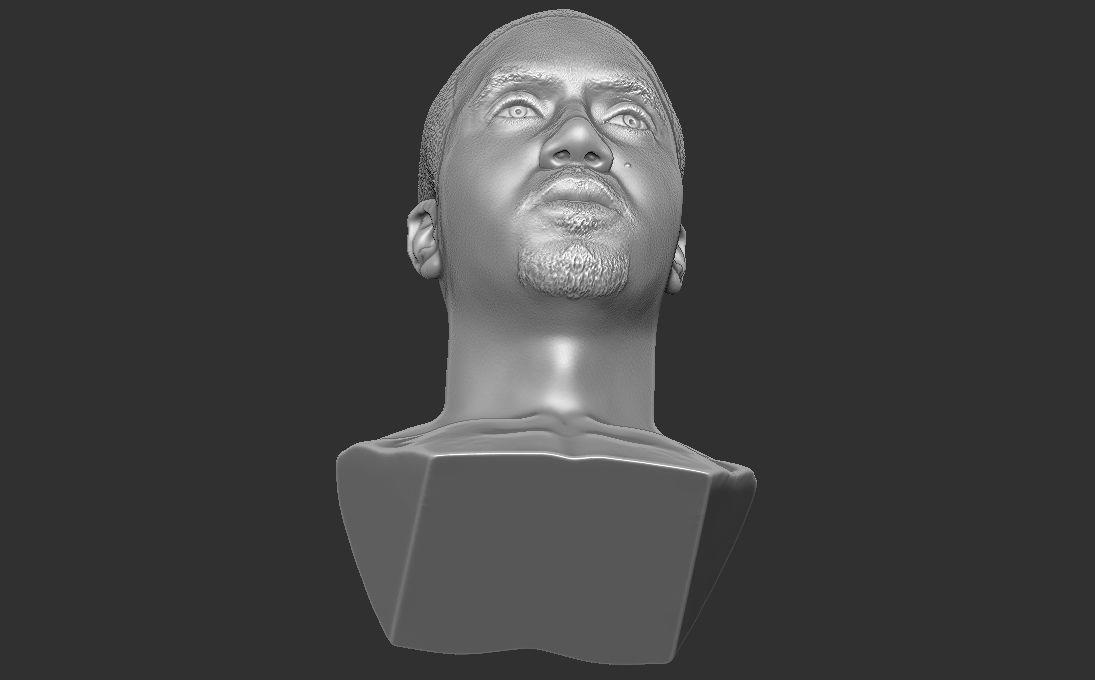 Nas bust 3D printing ready stl obj formats 3D print model_25