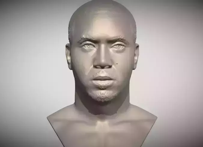Nas bust 3D printing ready stl obj formats 3D print model