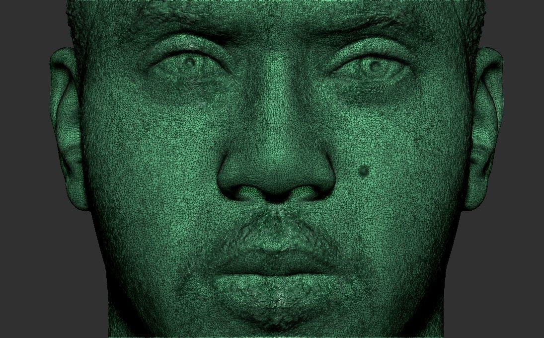 Nas bust 3D printing ready stl obj formats 3D print model_30