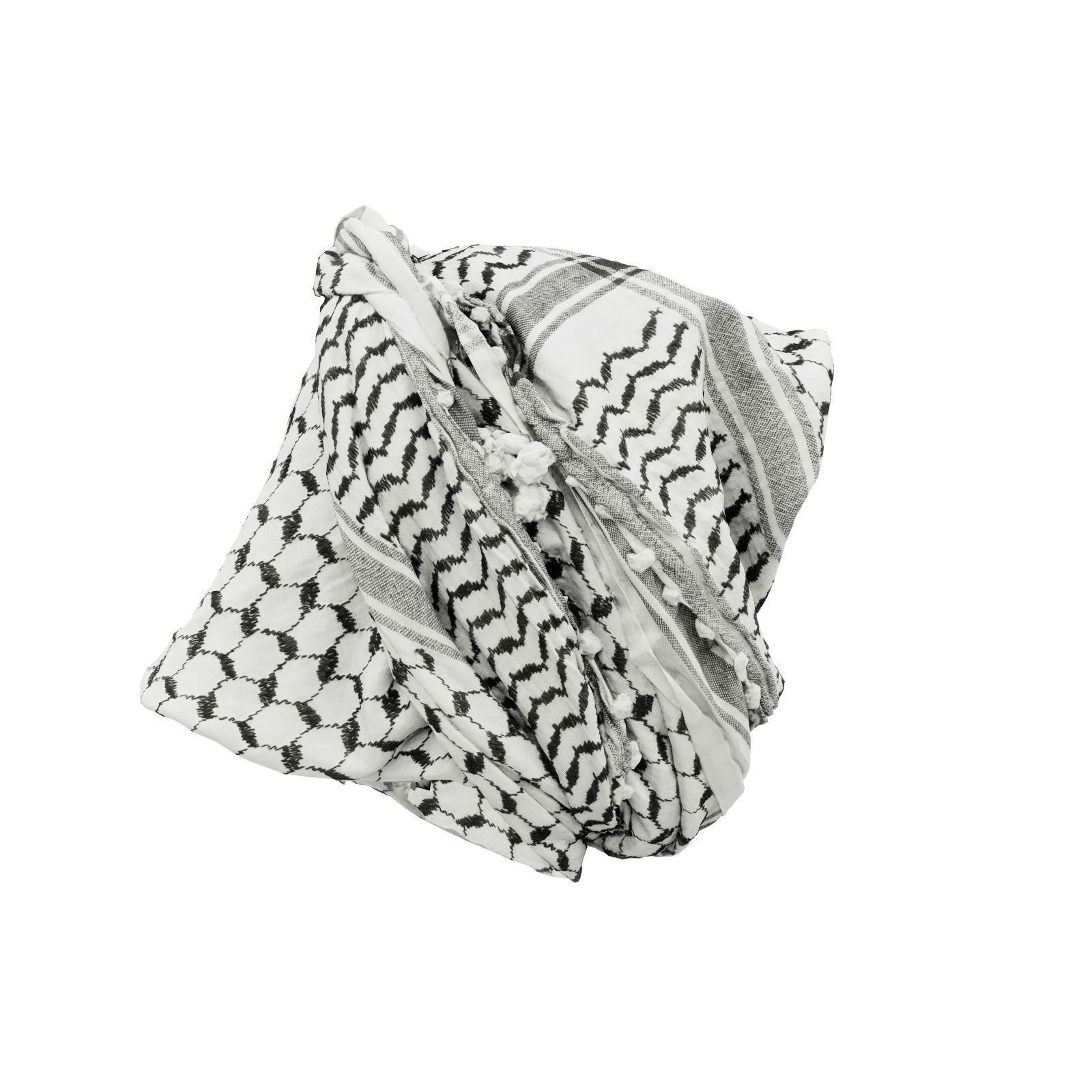 HeadScarf Surrounded 3D model_5