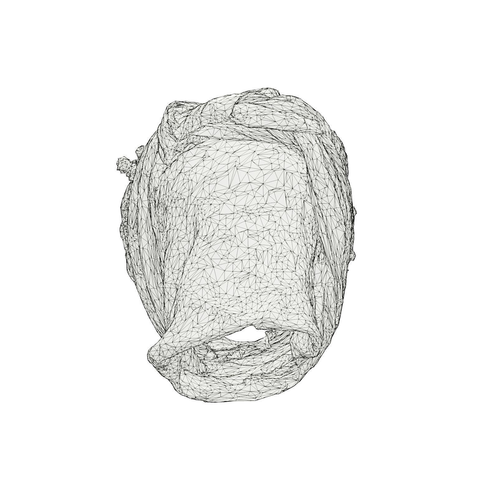 HeadScarf Surrounded 3D model_7