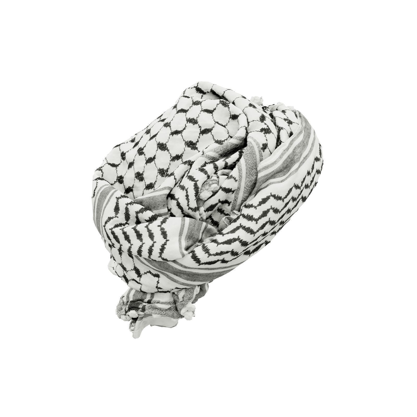 HeadScarf Off To The Side 3D model_5