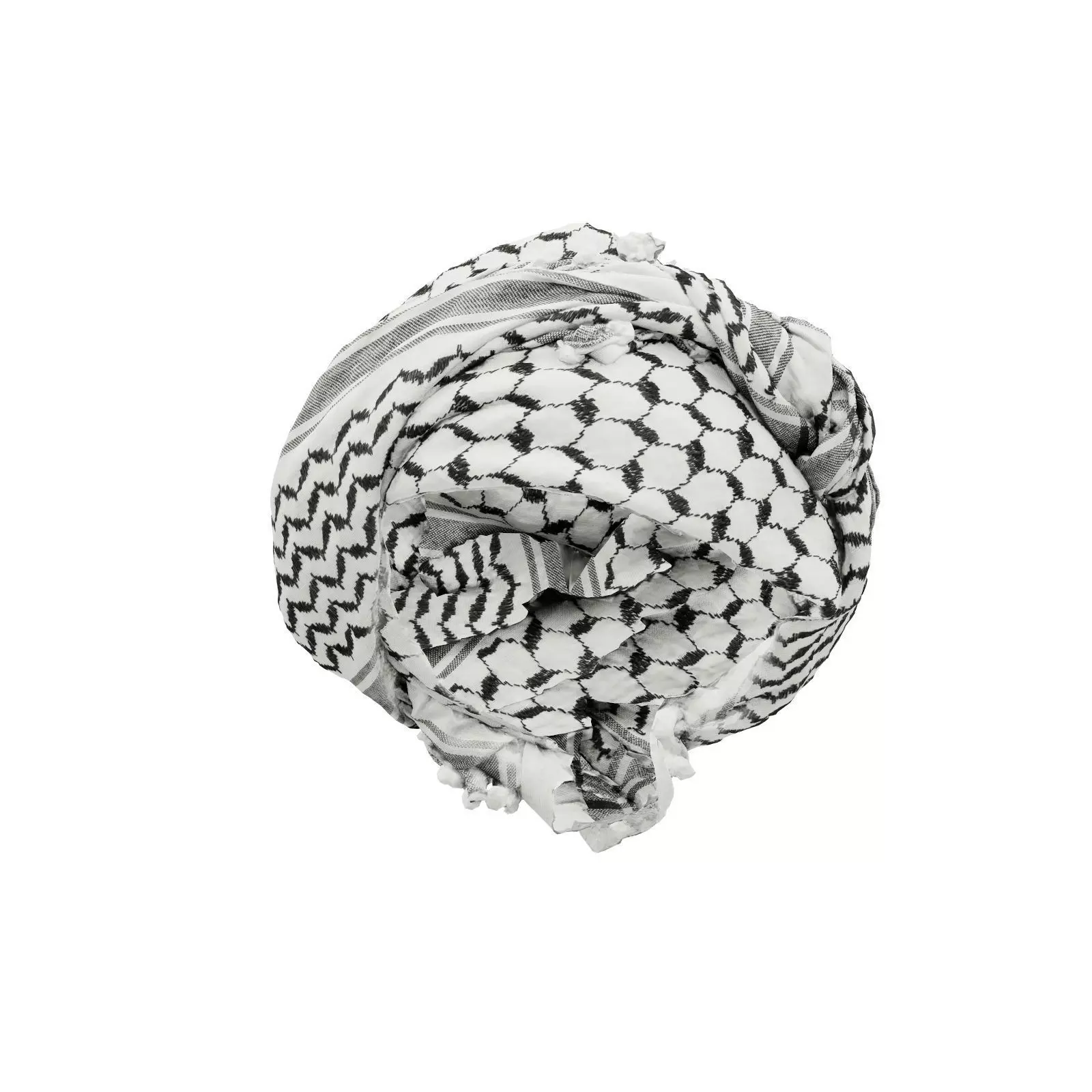 HeadScarf Off To The Side 3D model_0