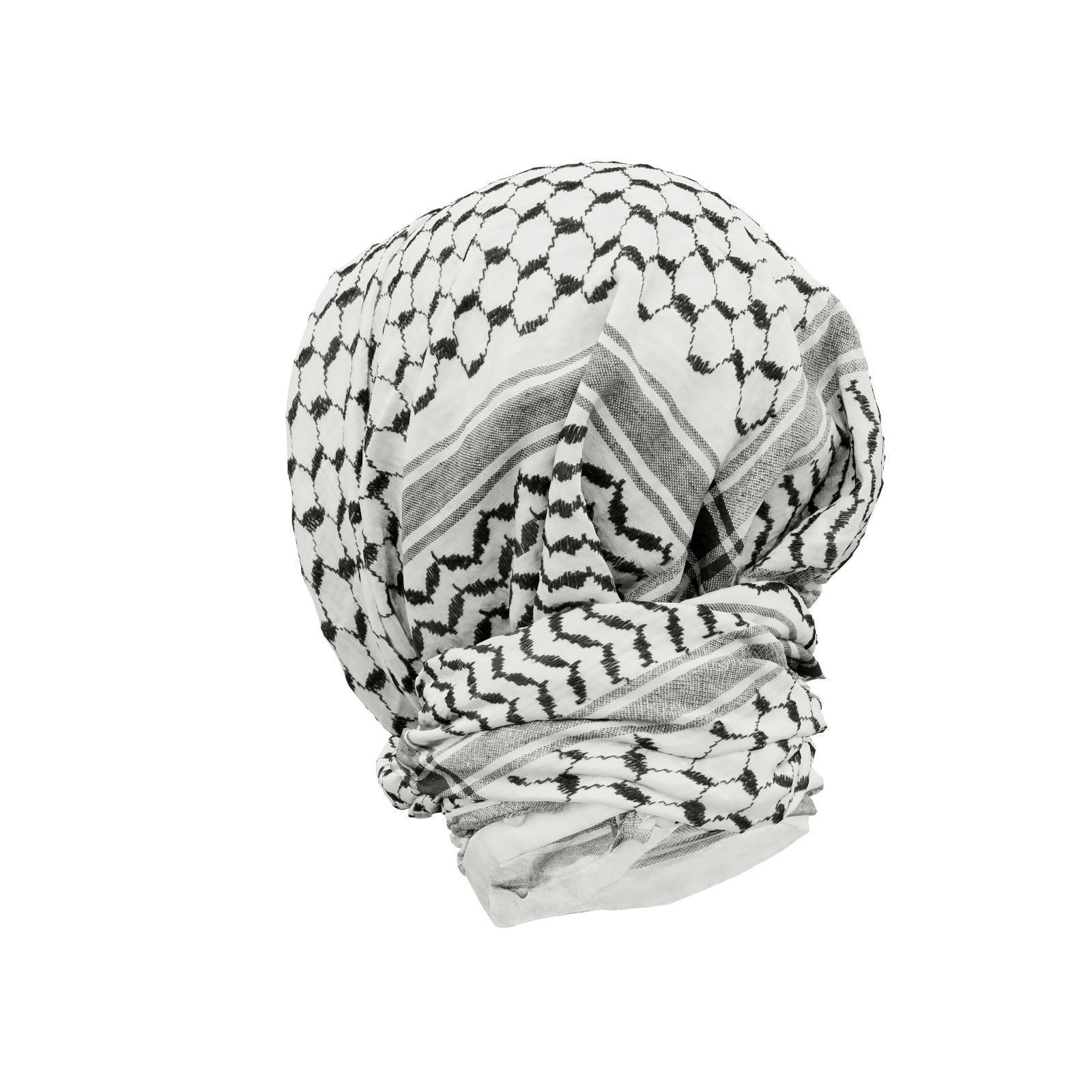 HeadScarf Nice And Warm 3D model_3