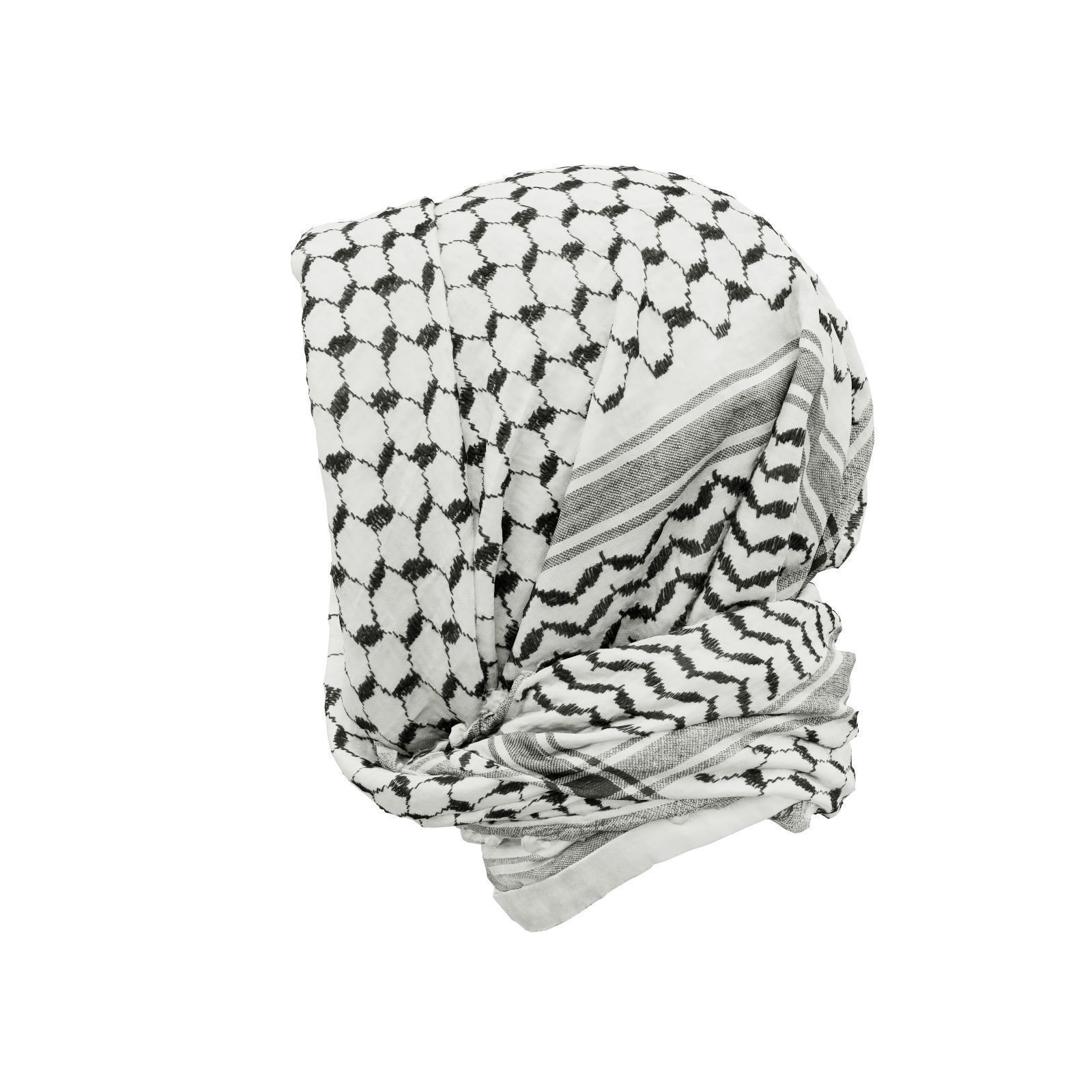 HeadScarf Nice And Warm 3D model_4