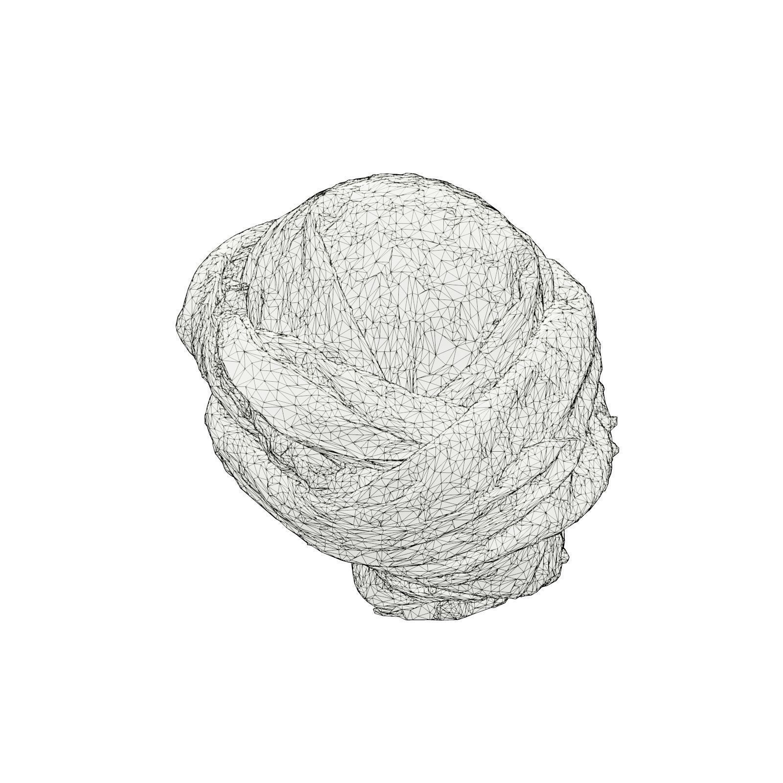 HeadScarf Double Tuck 3D model_7
