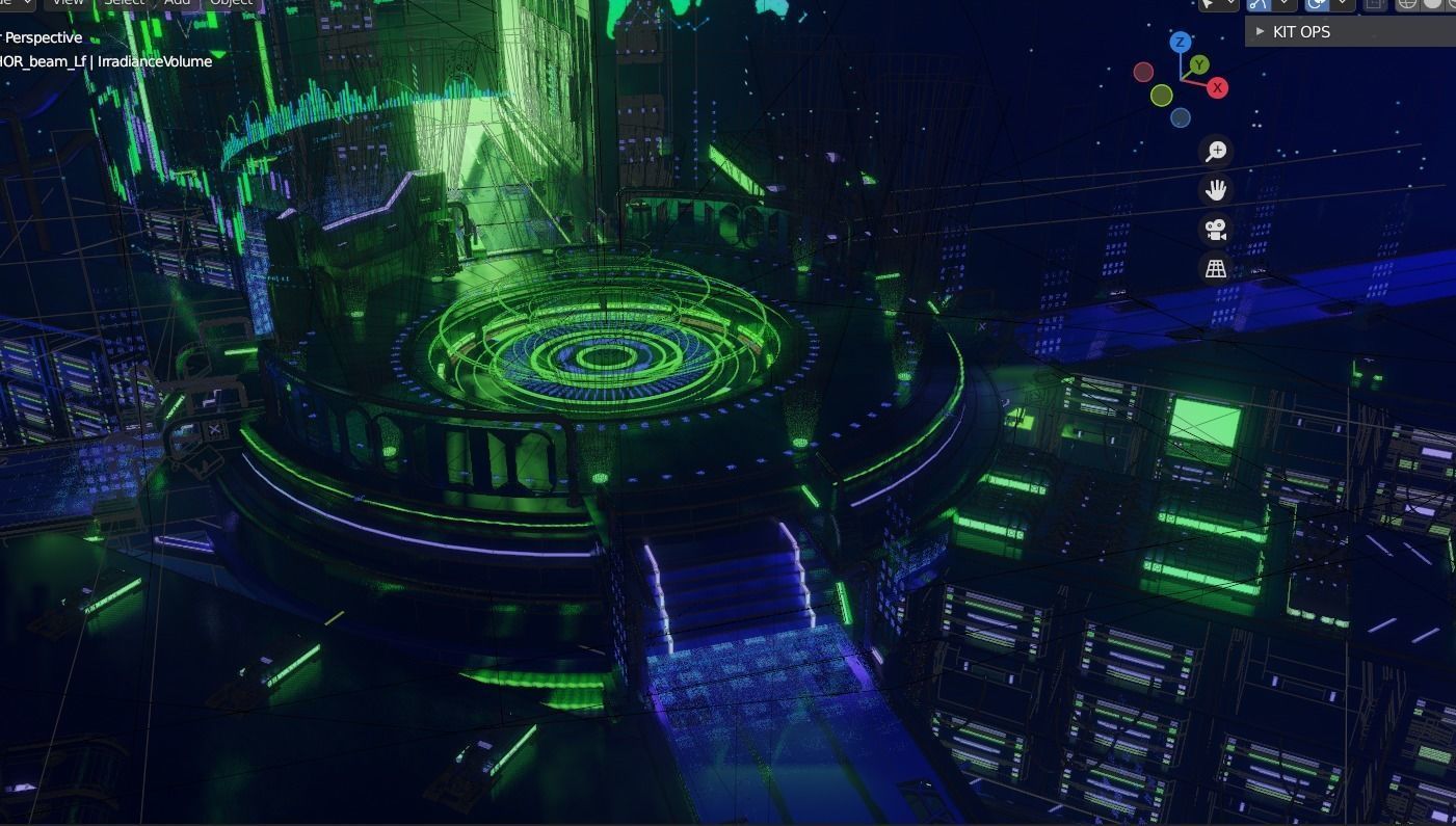 Diamond Hands GameStop Server Room - 3D Weekly 3D model_4