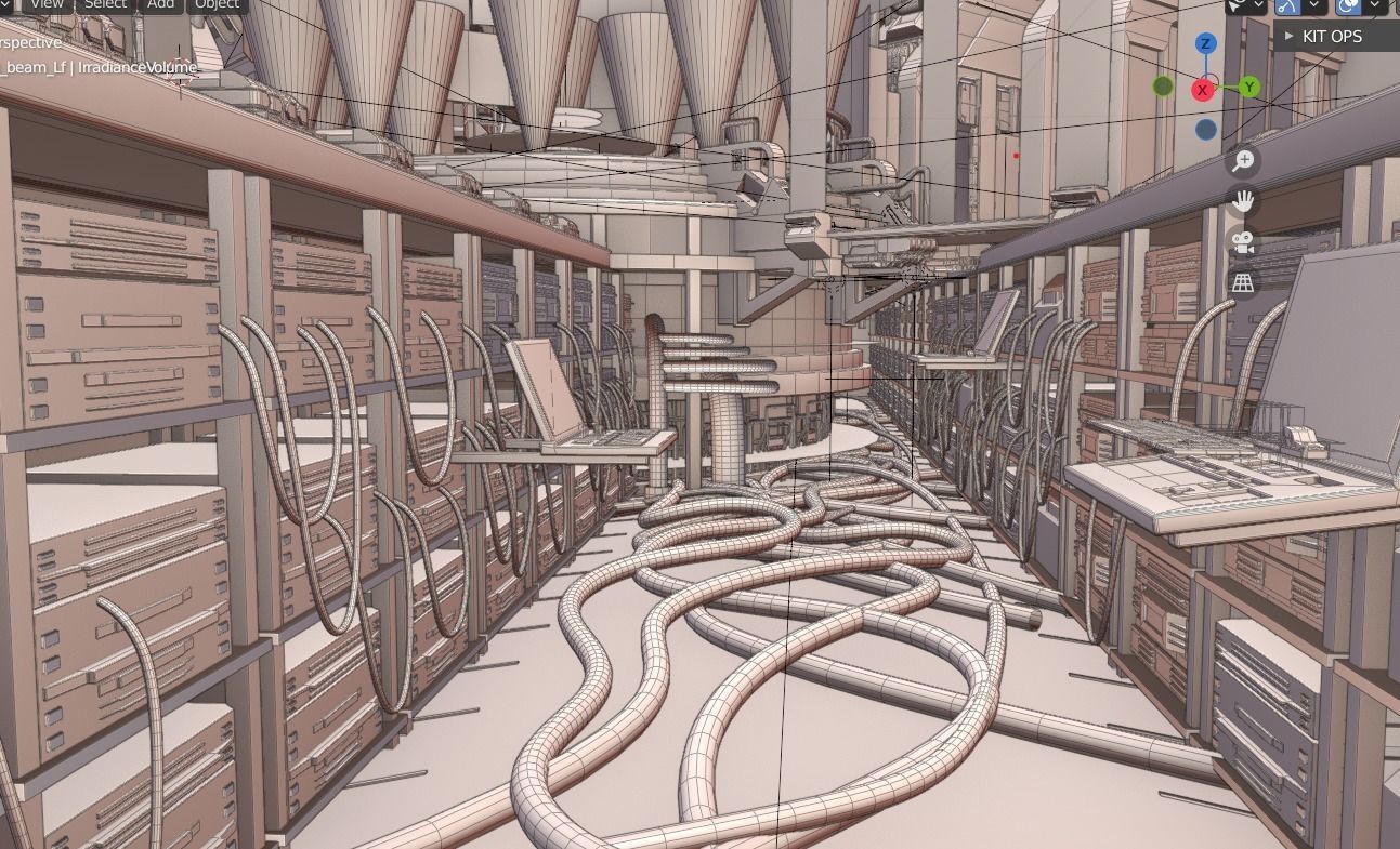 Diamond Hands GameStop Server Room - 3D Weekly 3D model_19