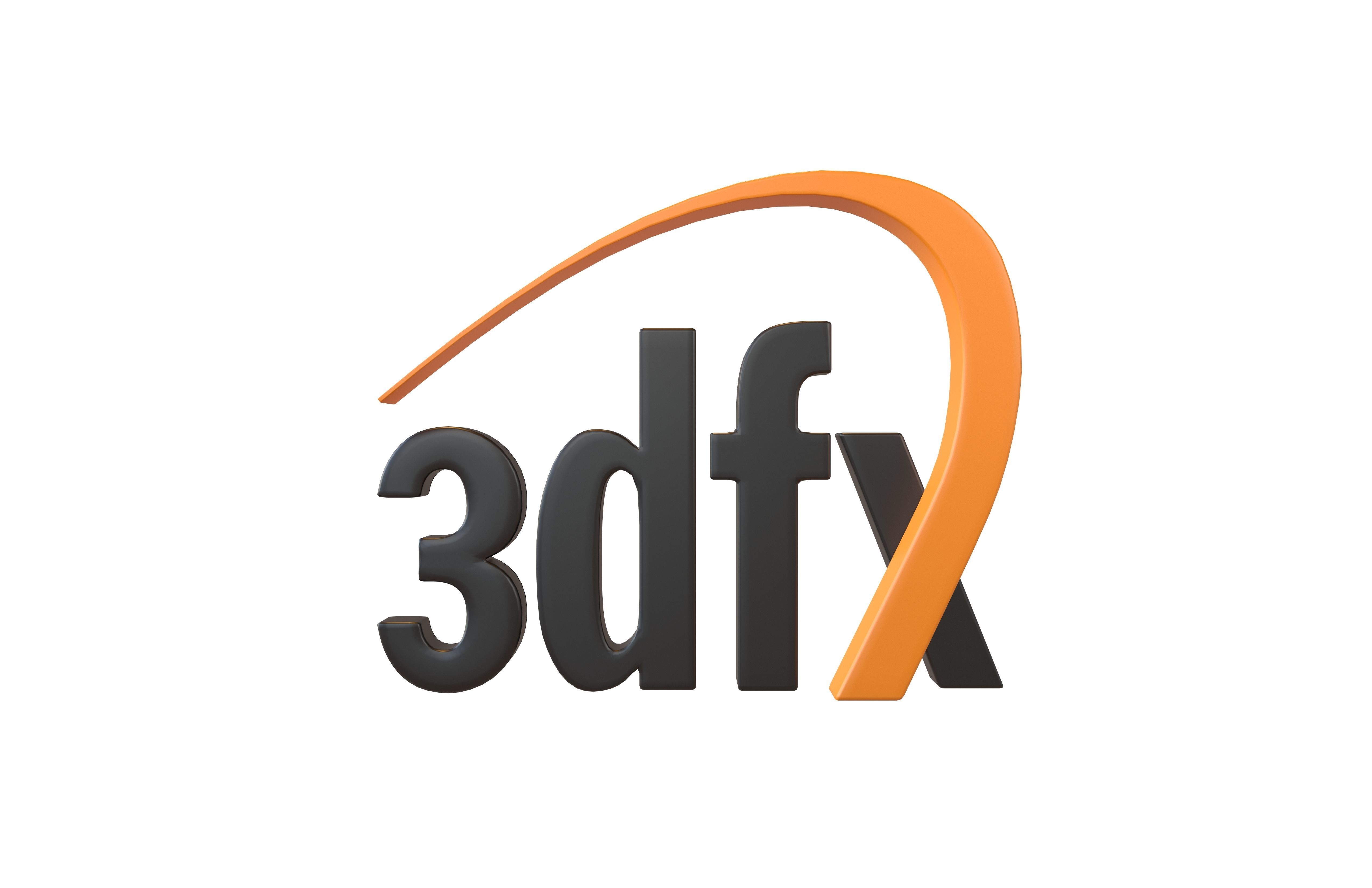 3dfx Logo v1 001 Free low-poly 3D model_2