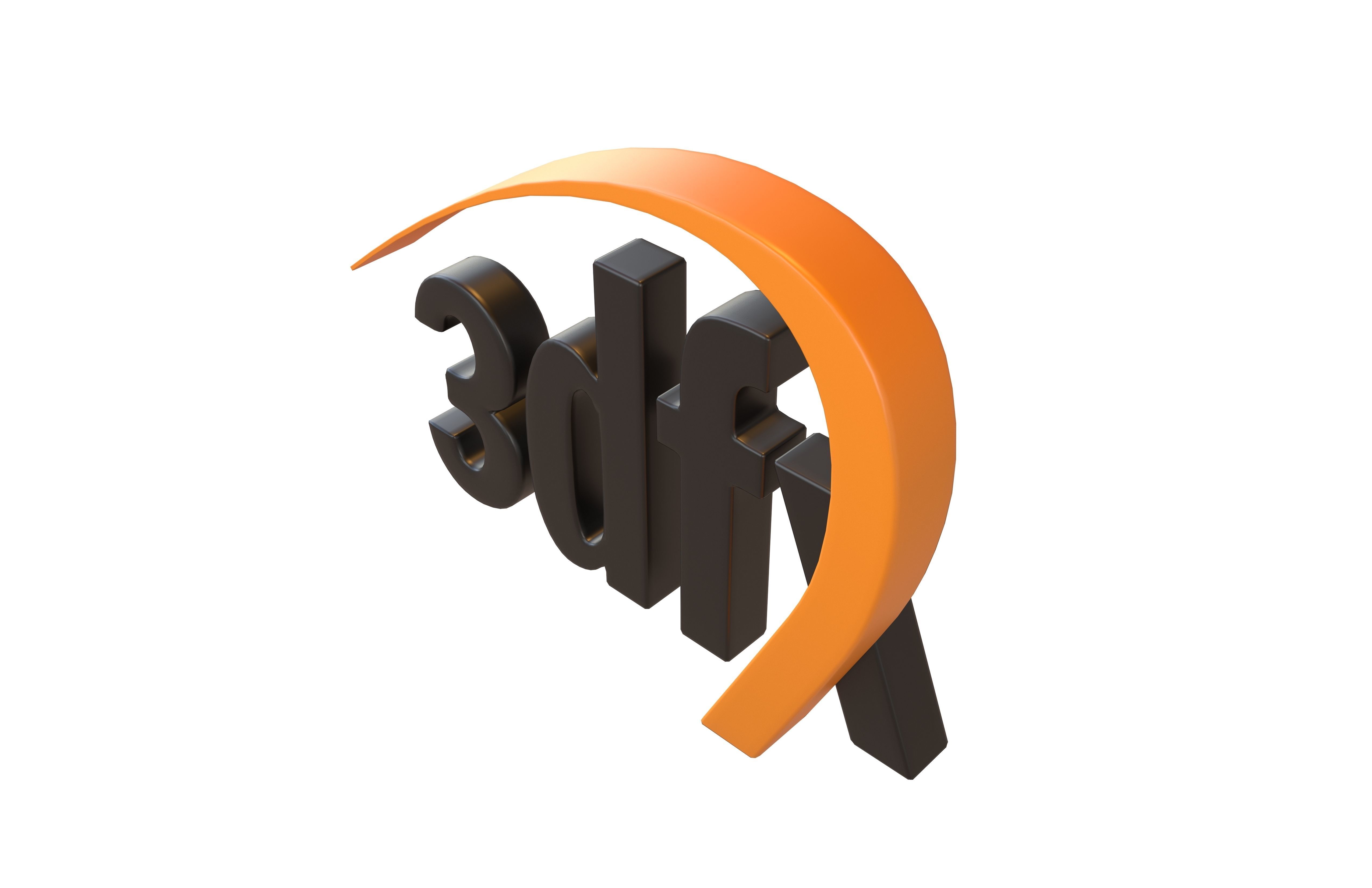 3dfx Logo v1 001 Free low-poly 3D model_3