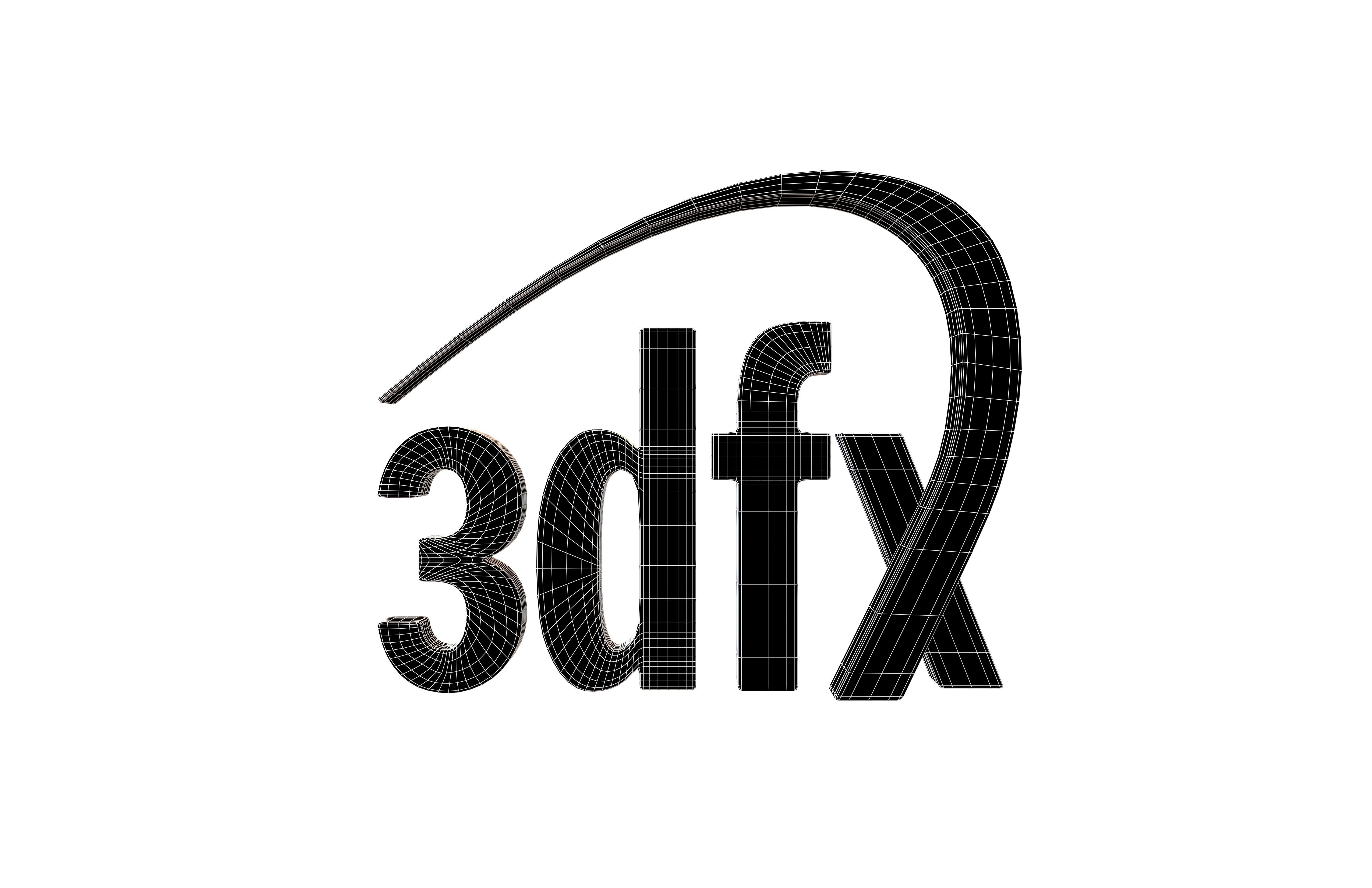 3dfx Logo v1 001 Free low-poly 3D model_6