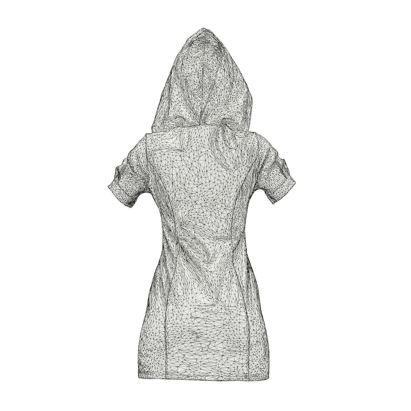 Hood Dress 3D model_7
