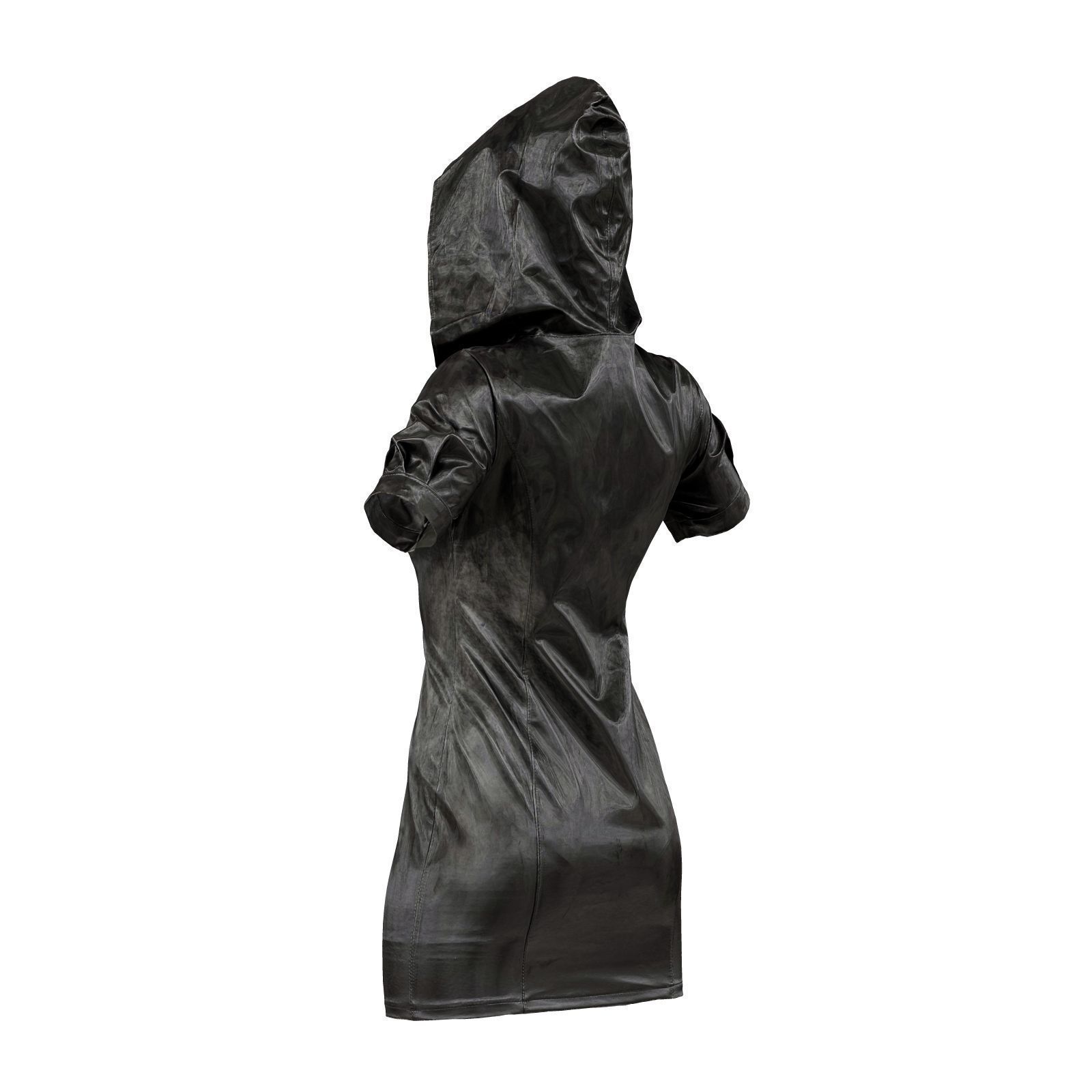Hood Dress 3D model_3