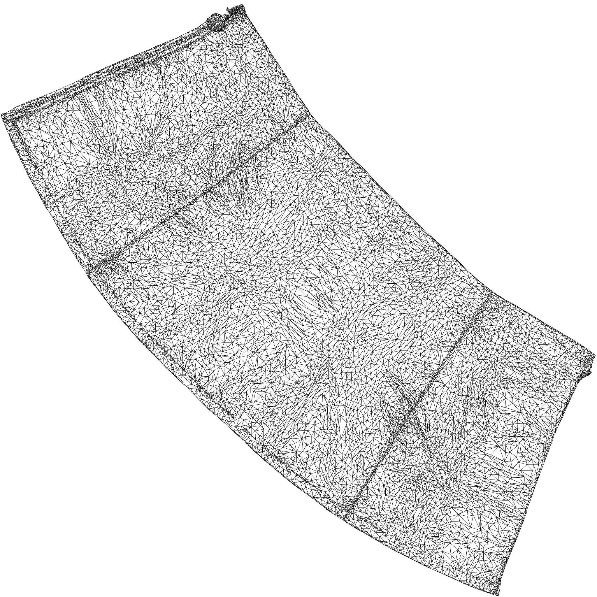 Holographic Mini Skirt 3D model_10