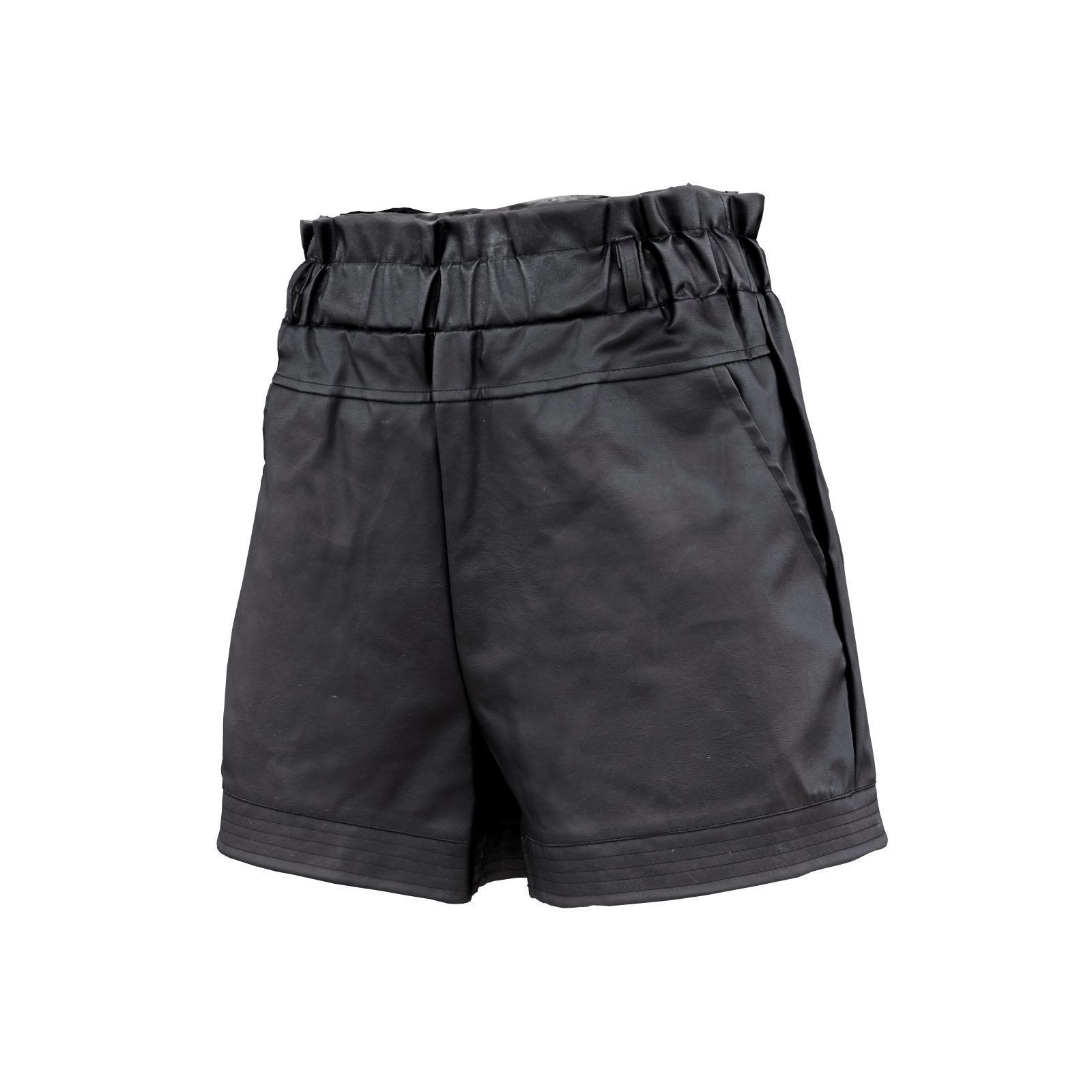 Highwaist Elastic Shorts 3D model_2