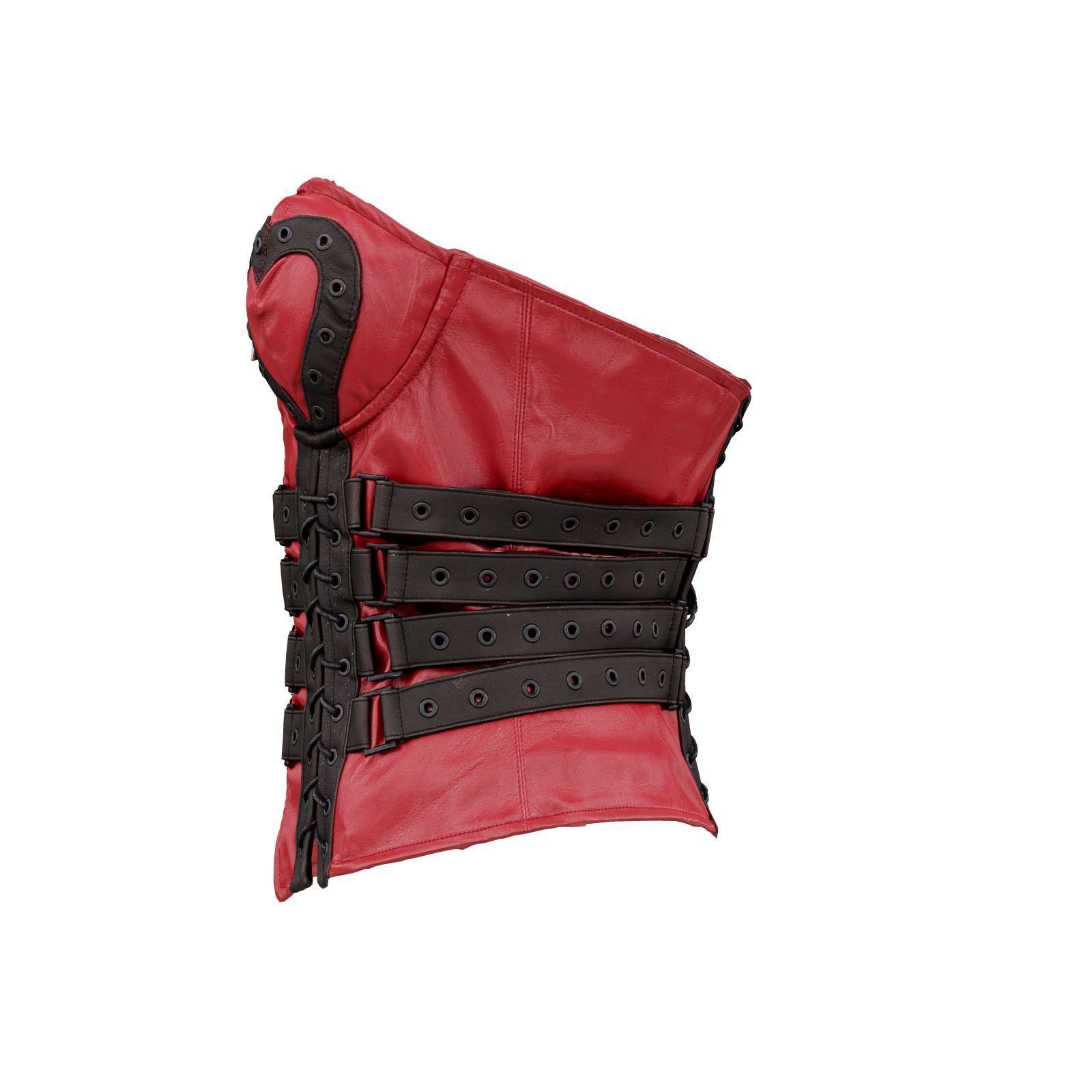 Heart Ringed Corset 3D model_4