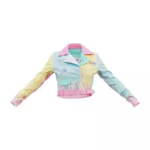 Heart Breaker Leather Jacket 3D model