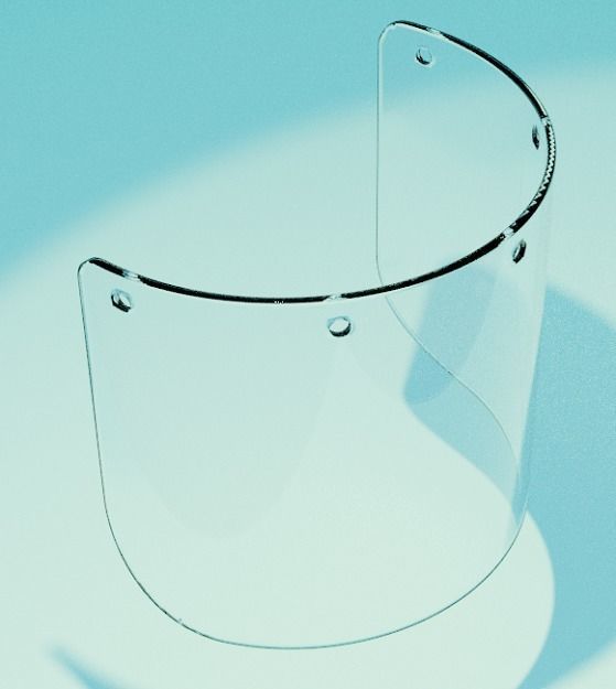 Face Glass Shield 3D print model_1