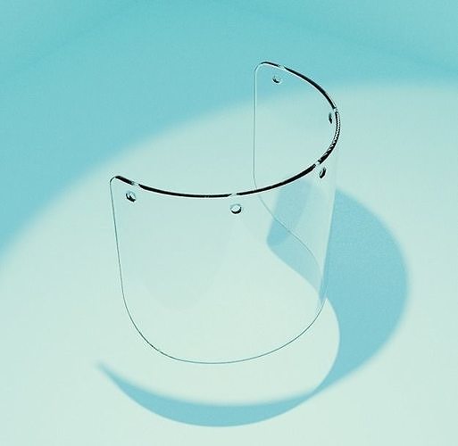 Face Glass Shield 3D print model