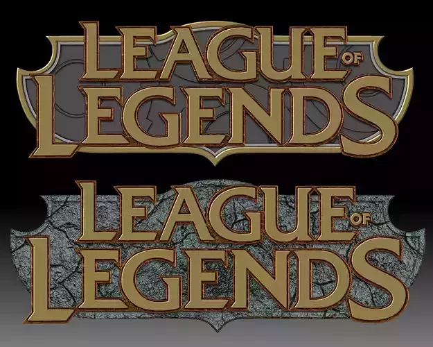 League of Legends Logo for 3D printer or CNC router