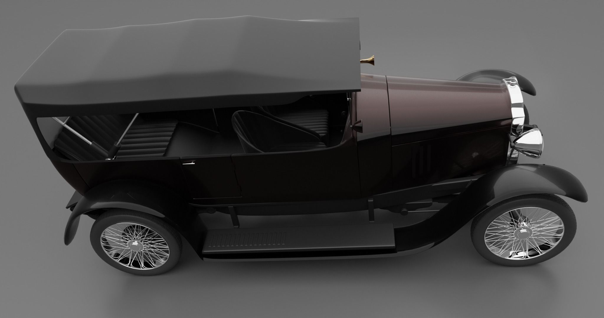 Vauxhall D25 Touter 1914  3D model_2