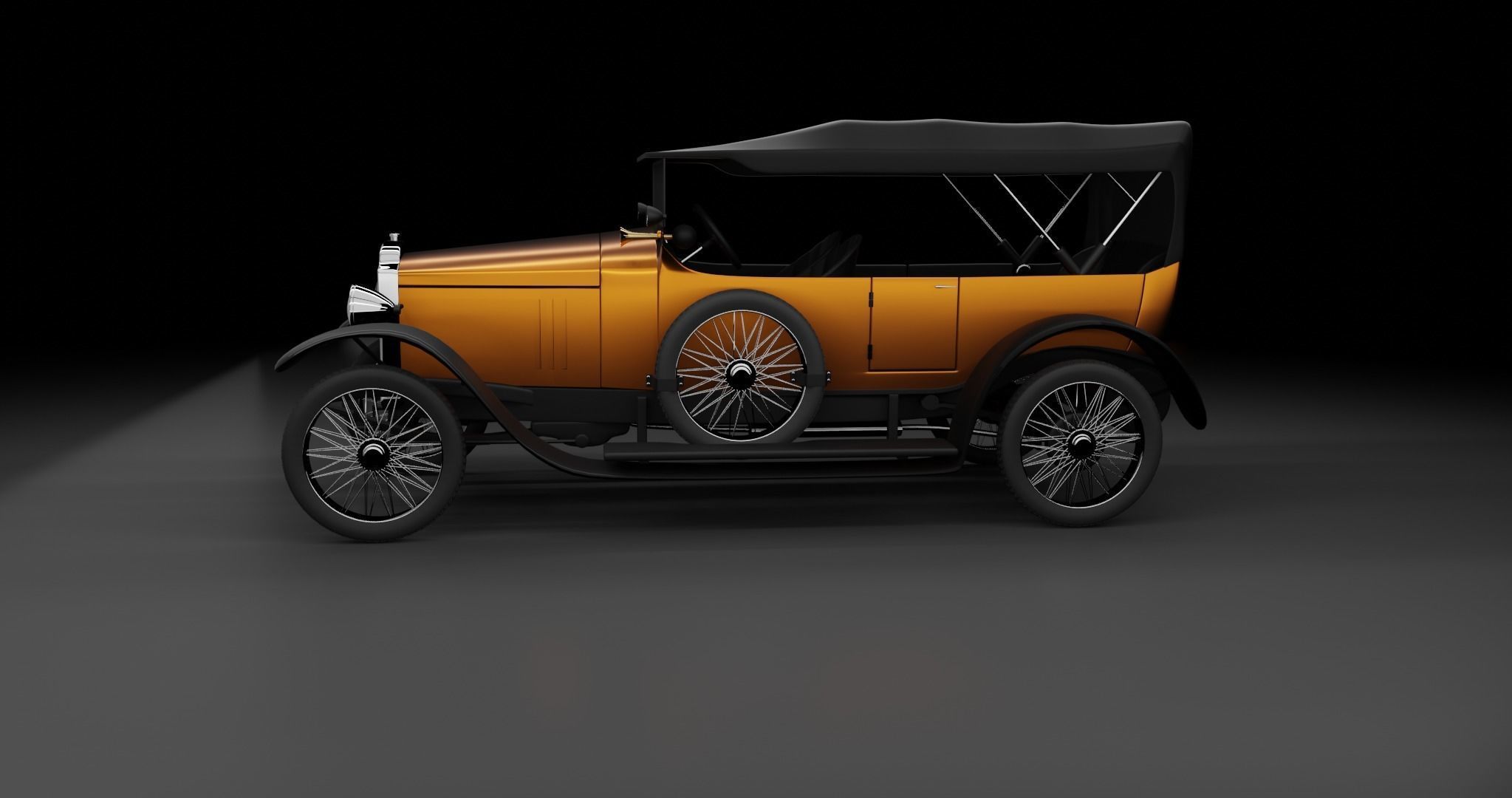 Vauxhall D25 Touter 1914  3D model_19