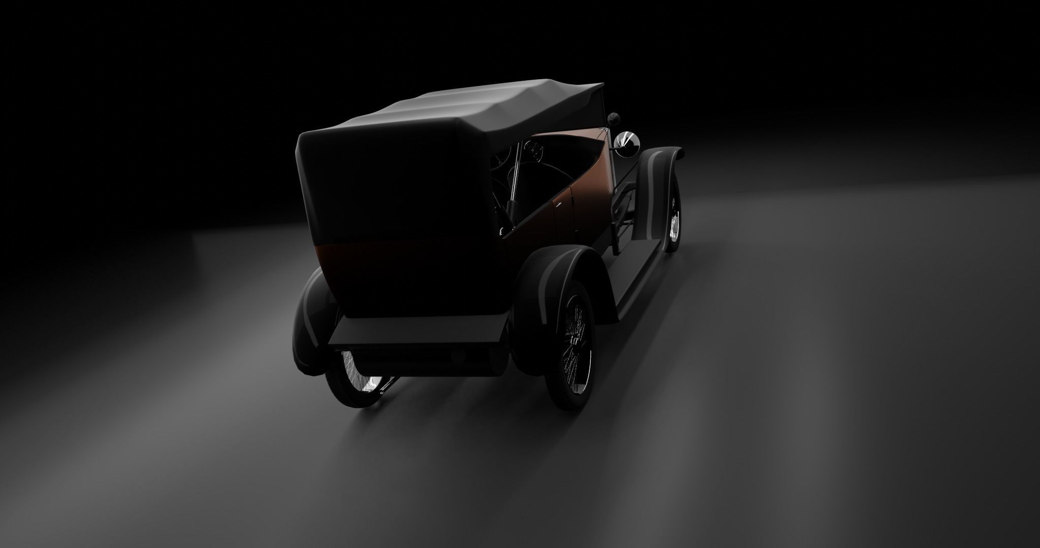 Vauxhall D25 Touter 1914  3D model_15