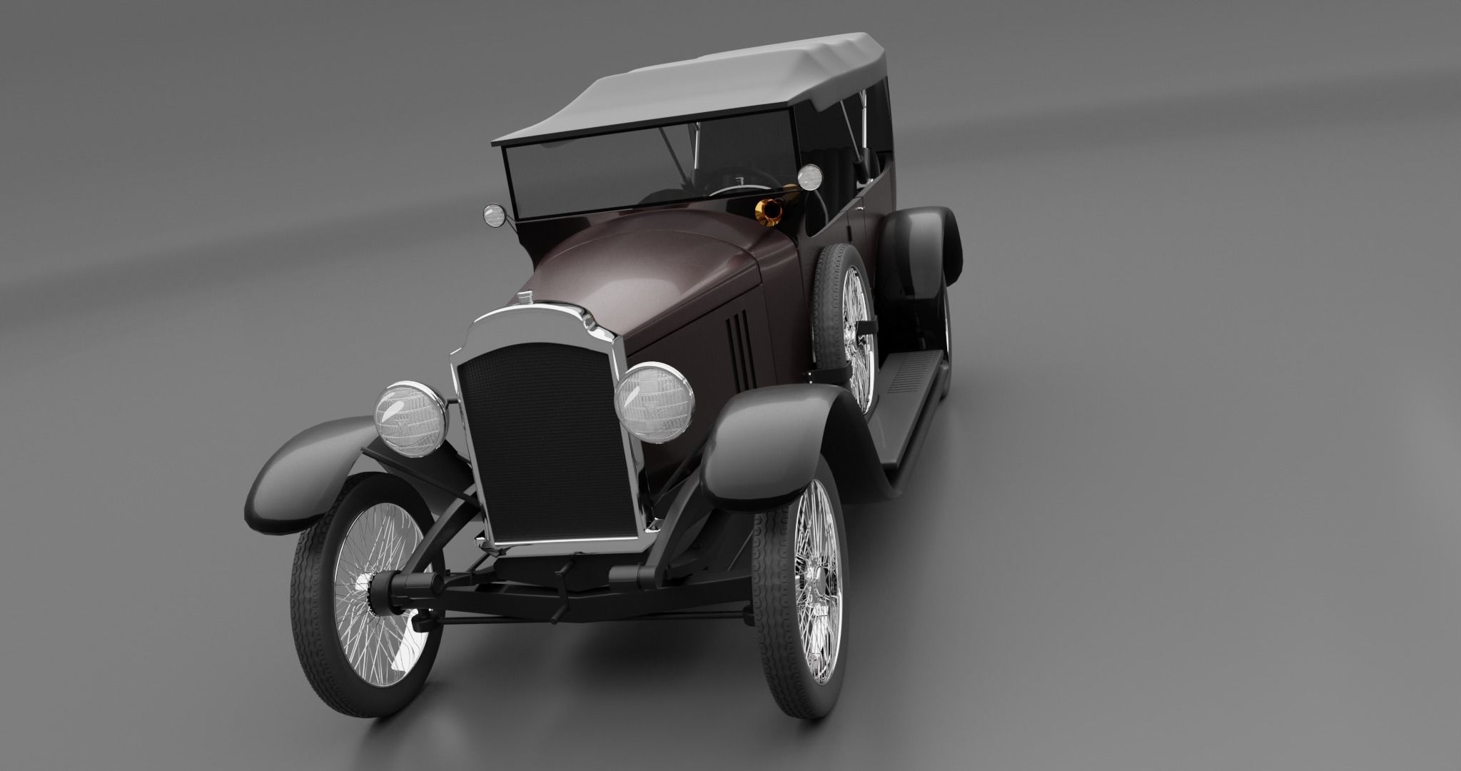 Vauxhall D25 Touter 1914  3D model_3