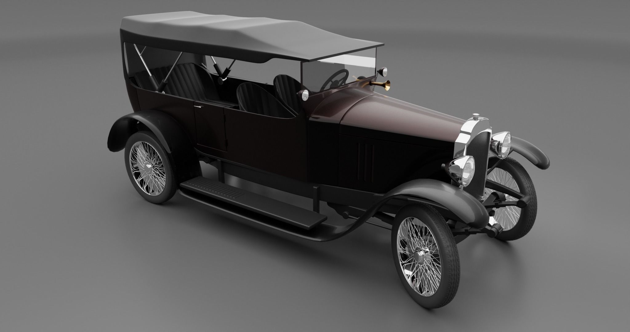 Vauxhall D25 Touter 1914  3D model_6