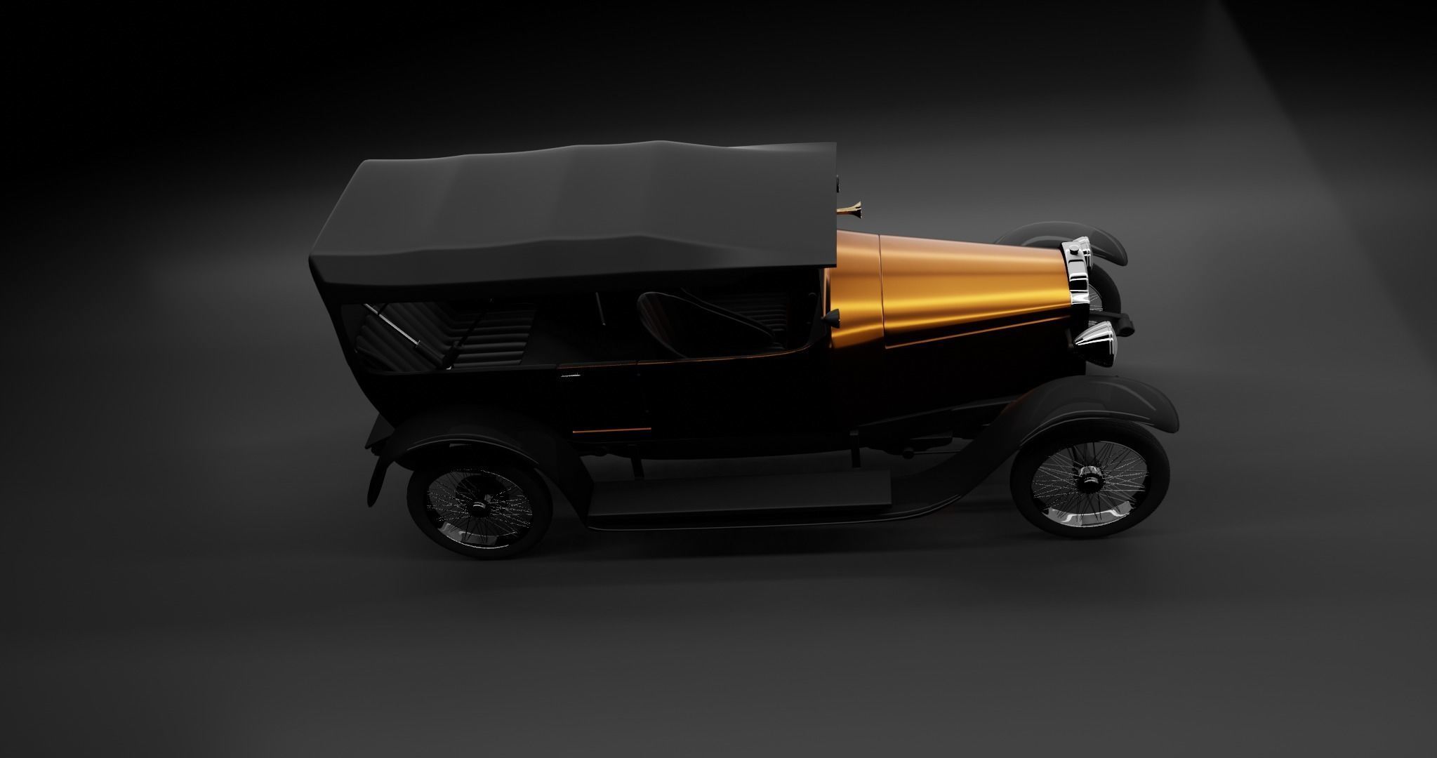 Vauxhall D25 Touter 1914  3D model_13