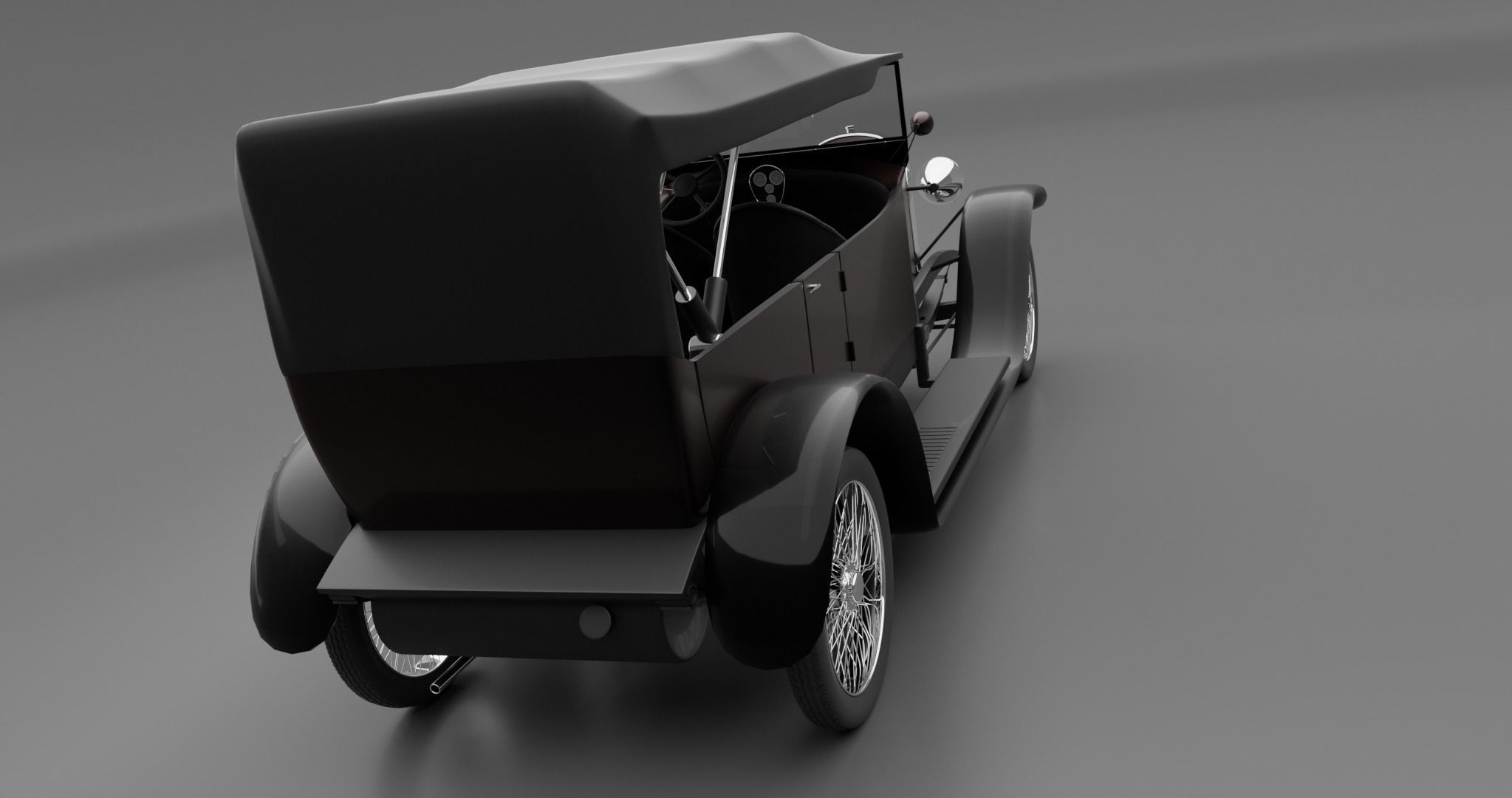 Vauxhall D25 Touter 1914  3D model_4