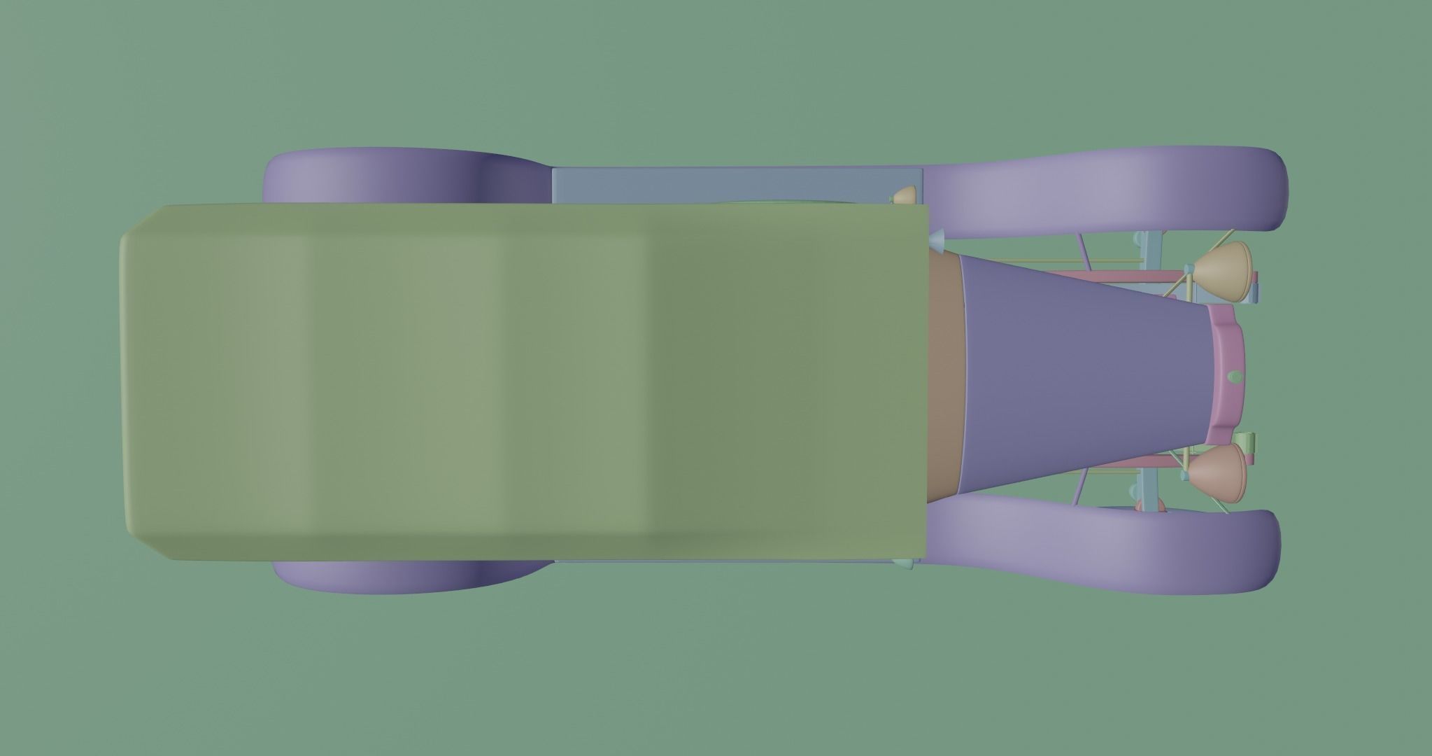 Vauxhall D25 Touter 1914  3D model_27
