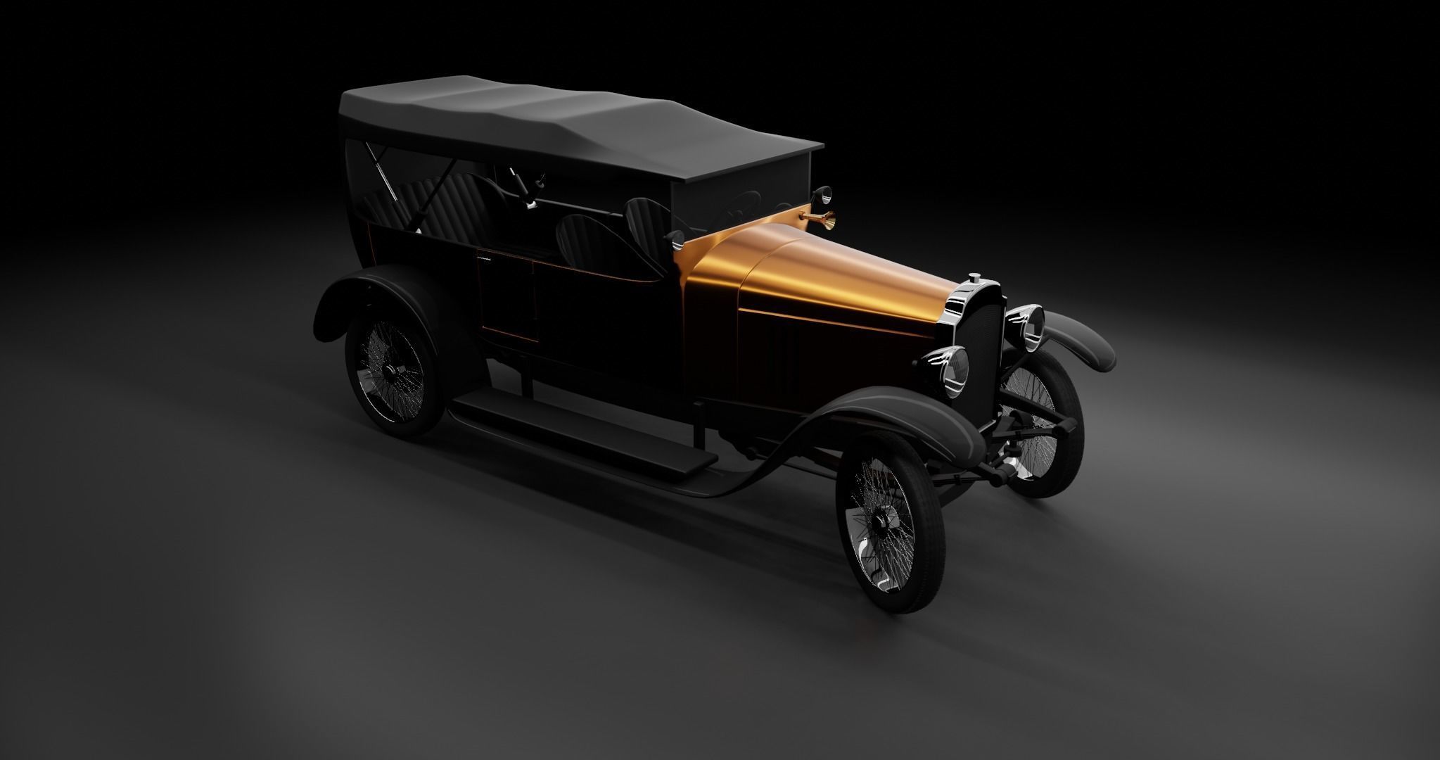Vauxhall D25 Touter 1914  3D model_17