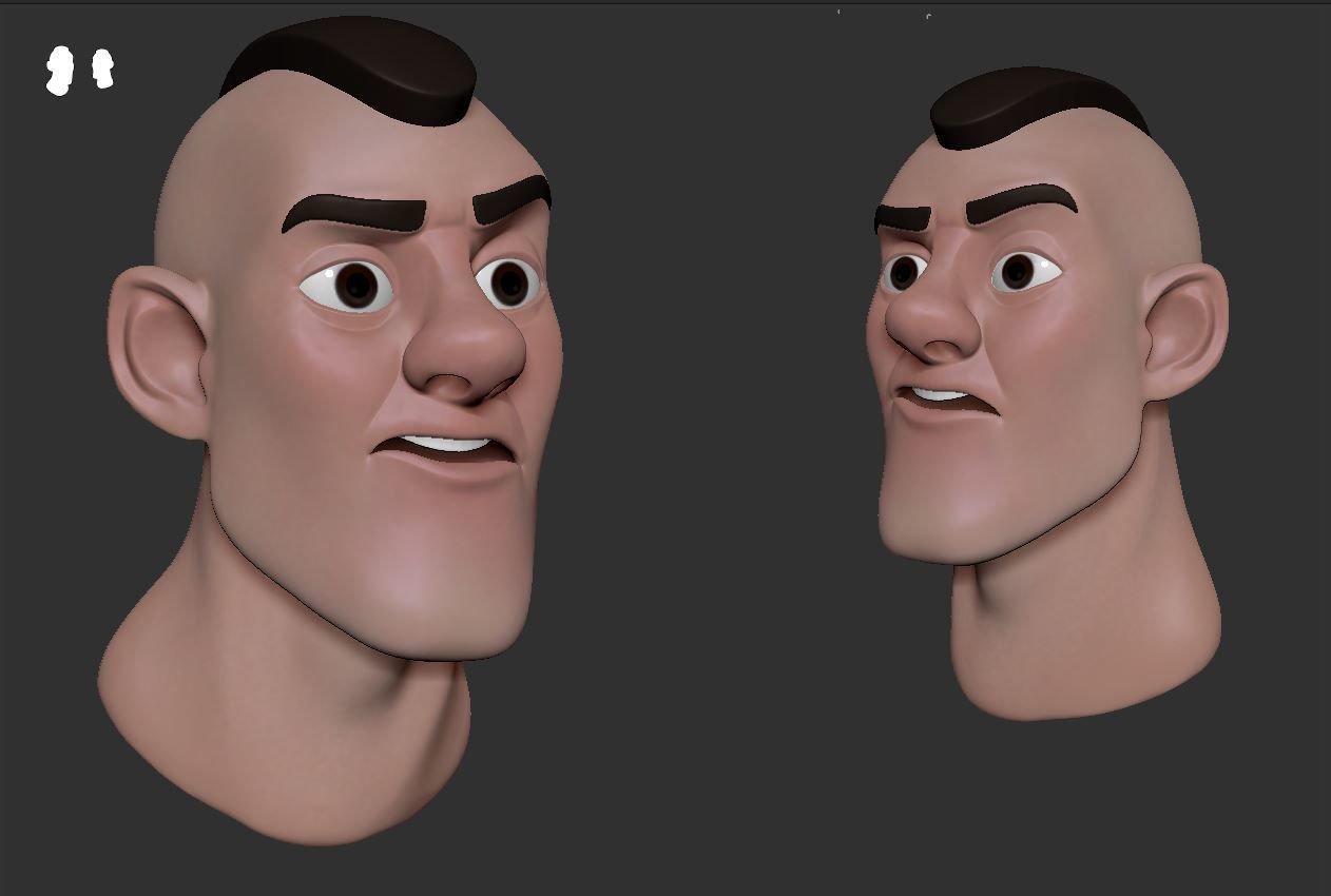 Male-head 3D model 3D model_5